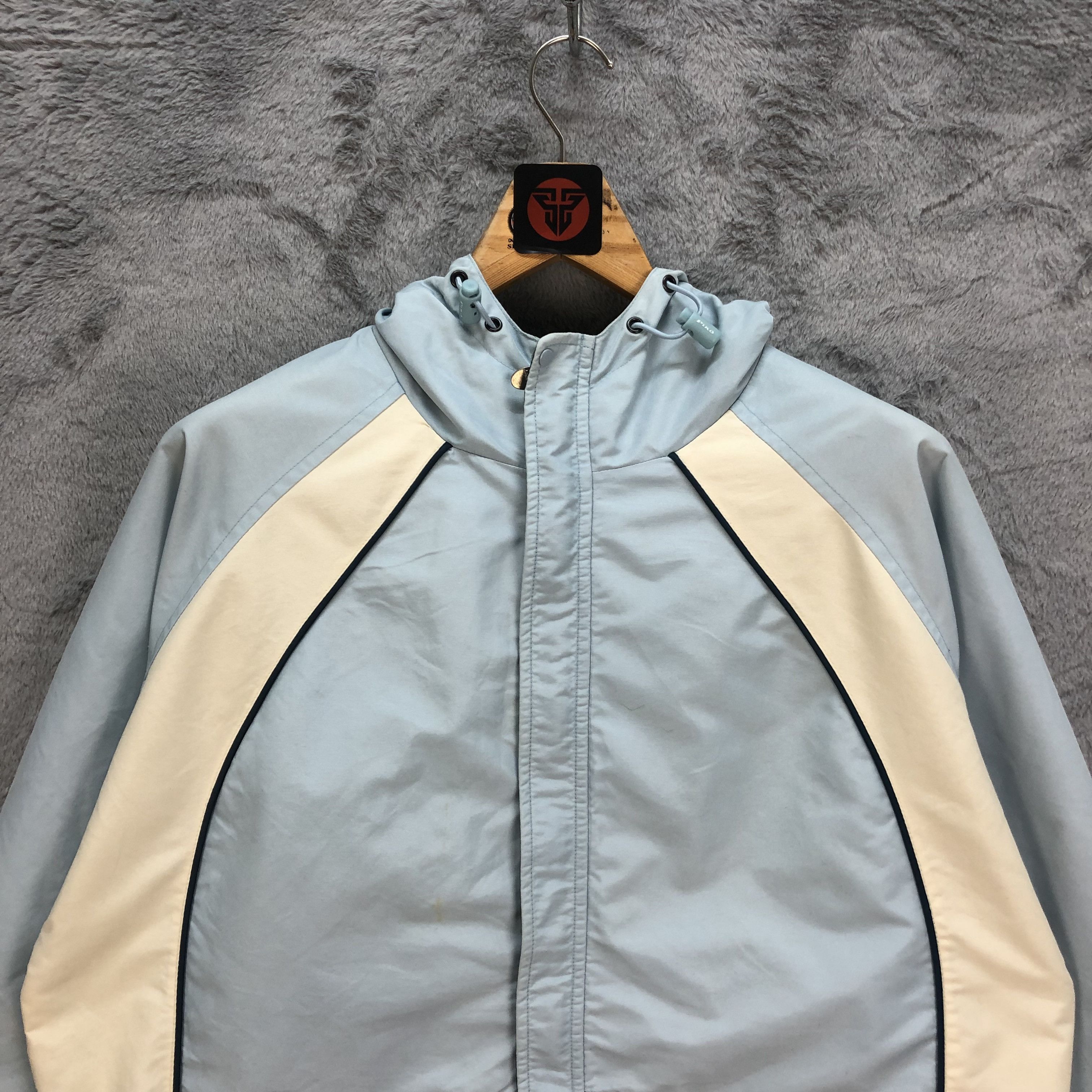 Japanese Brand 90's Piko Hawaiian Longboard Wear Baby Blue Parka #6184-52 Size US M / EU 48-50 / 2 - 2 Thumbnail