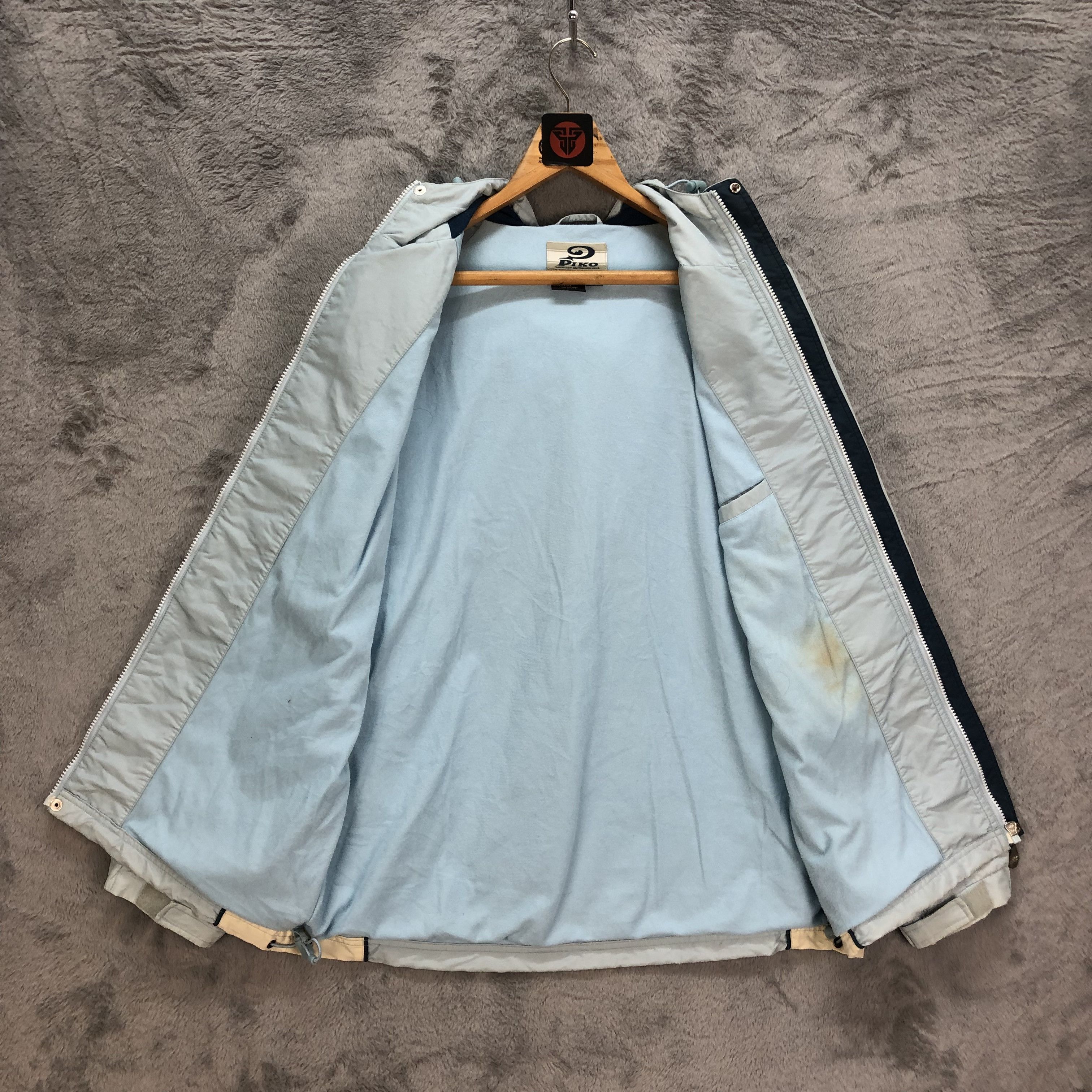 Japanese Brand 90's Piko Hawaiian Longboard Wear Baby Blue Parka #6184-52 Size US M / EU 48-50 / 2 - 12 Thumbnail