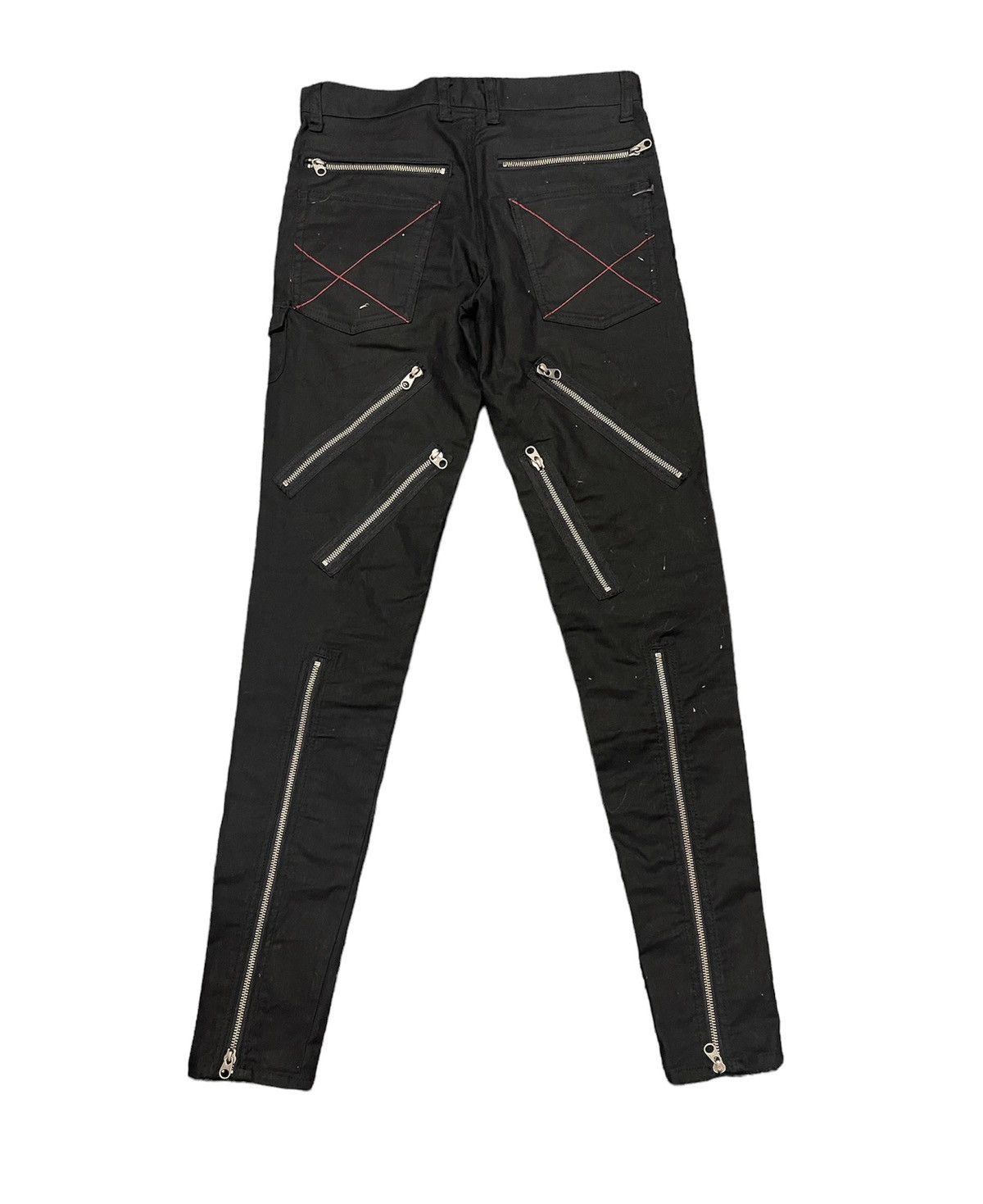 Punk and Yo Grasum sedi bondage punk zipper pants Size US 30 / EU 46 - 2 Thumbnail
