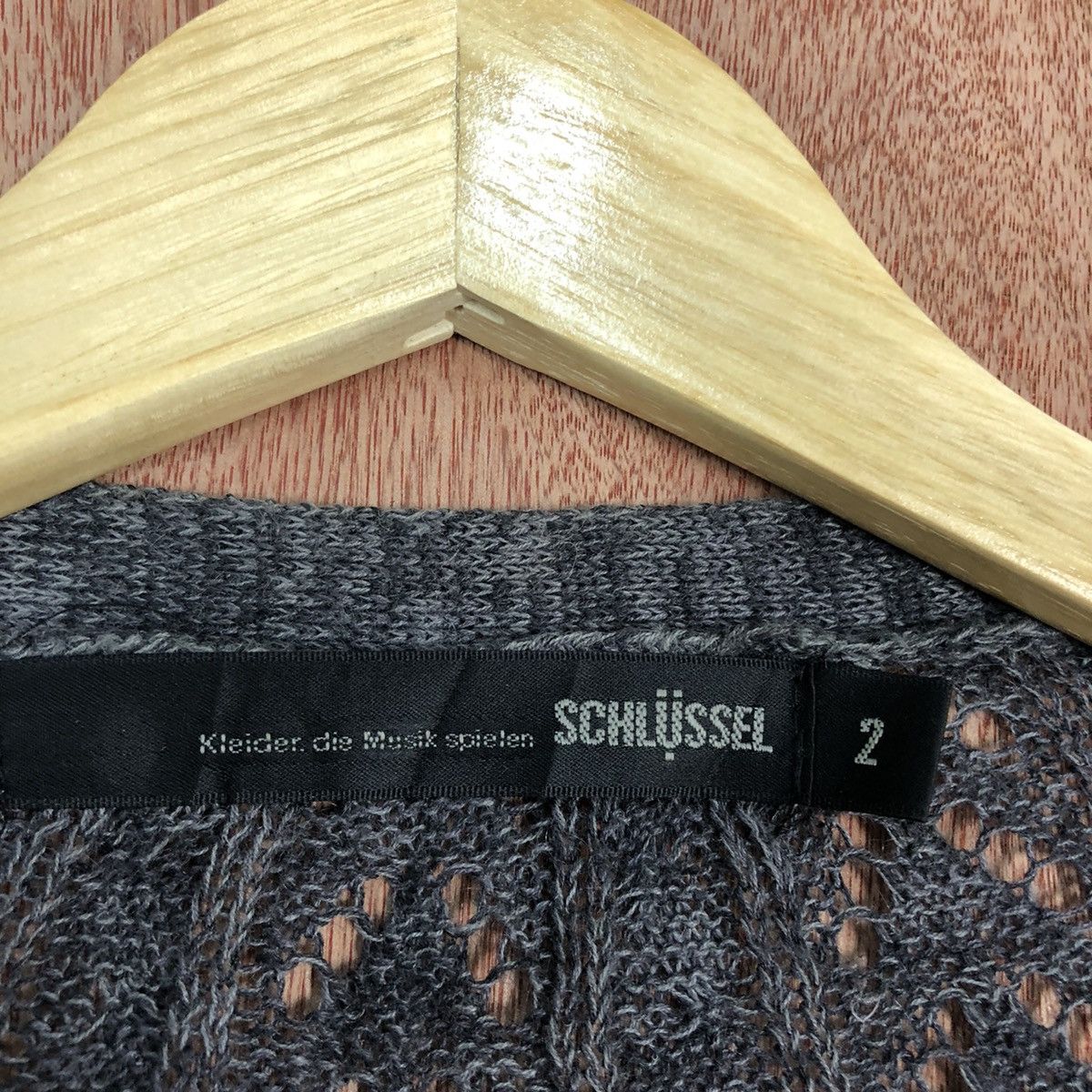 Schlussel Schlussel Black crochet mesh net cardigan Knitwear #6052 Size US M / EU 48-50 / 2 - 9 Thumbnail