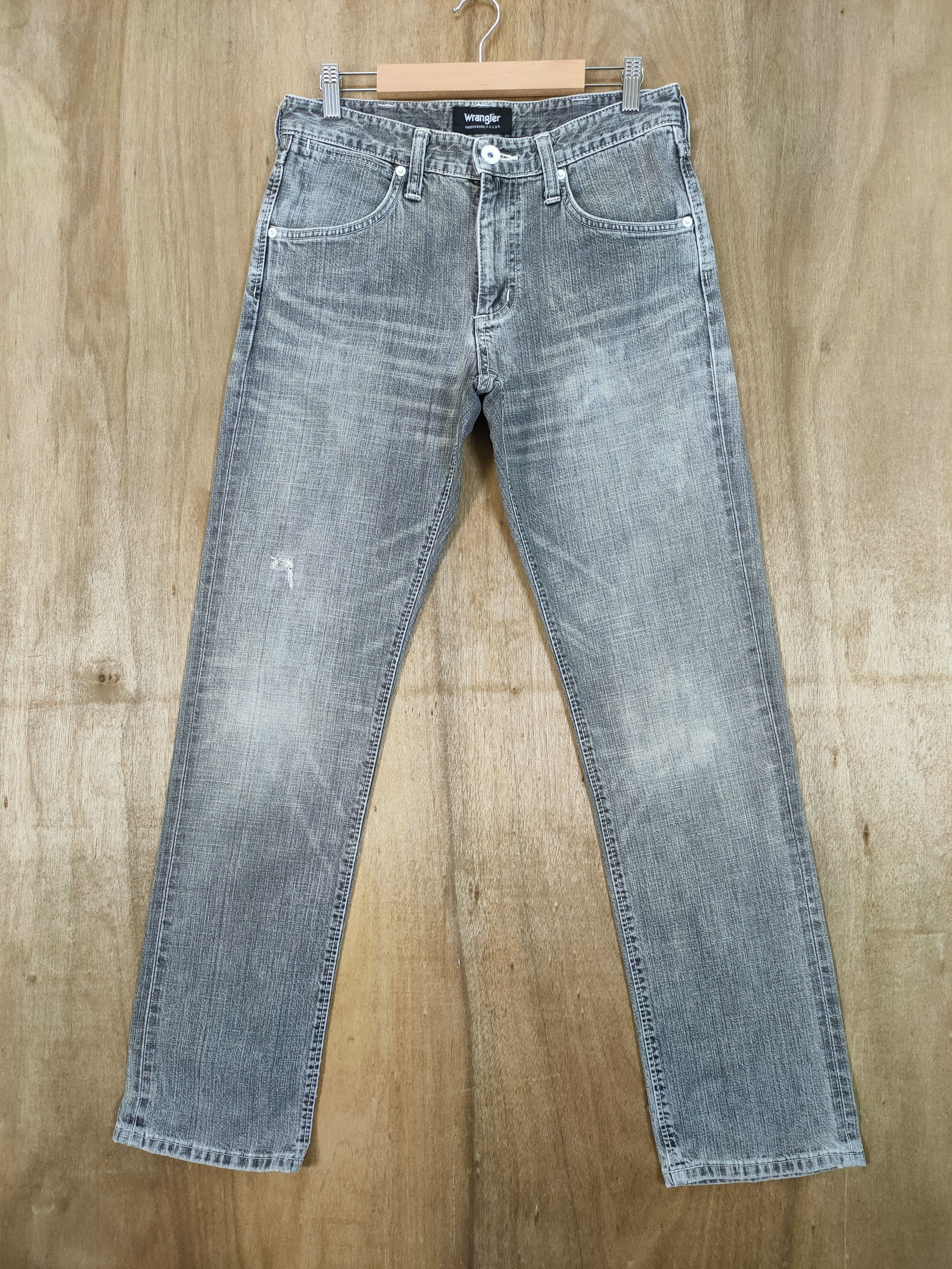 Wrangler VINTAGE WRANGLER FADED BLACK JEANS DENIM PANTS Size US 30 / EU 46 - 2 Thumbnail
