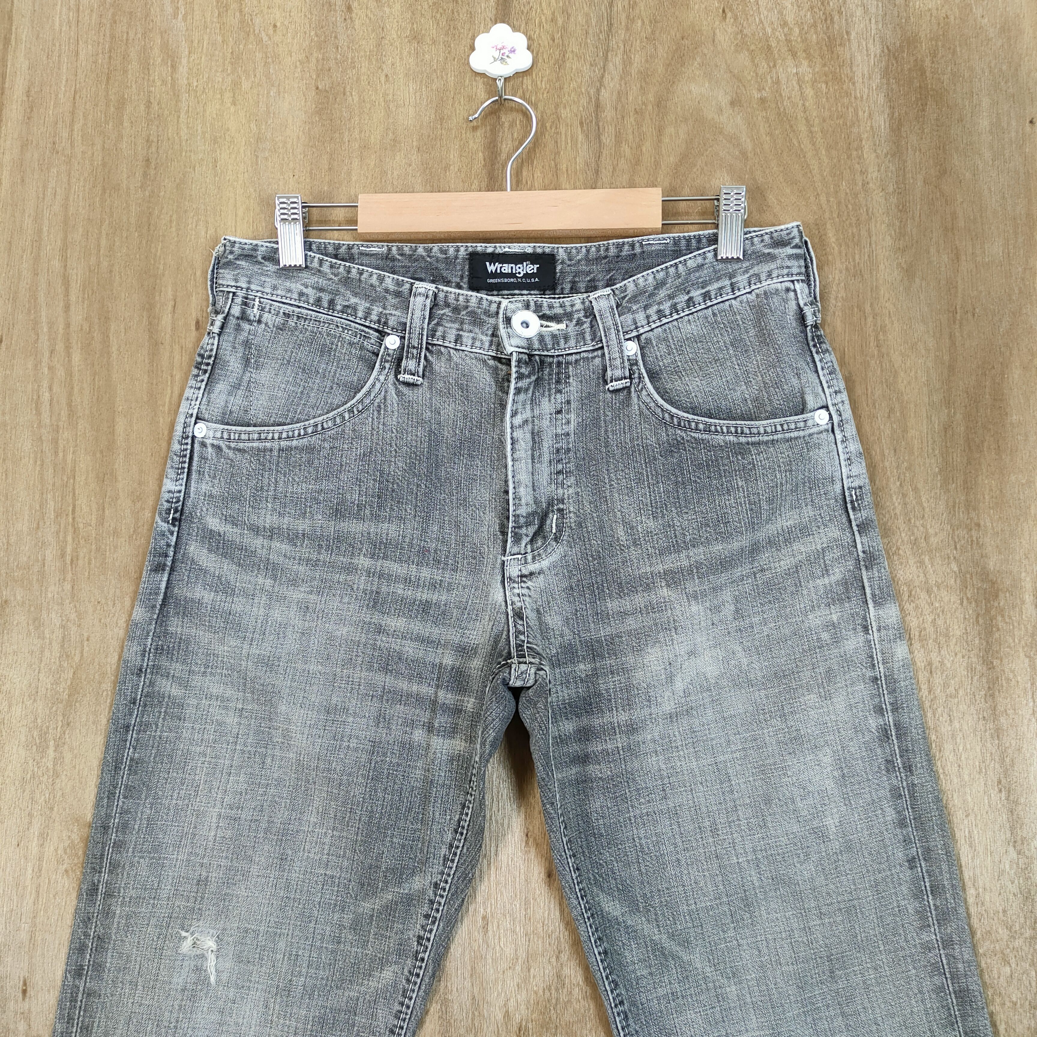 Wrangler VINTAGE WRANGLER FADED BLACK JEANS DENIM PANTS Size US 30 / EU 46 - 3 Thumbnail