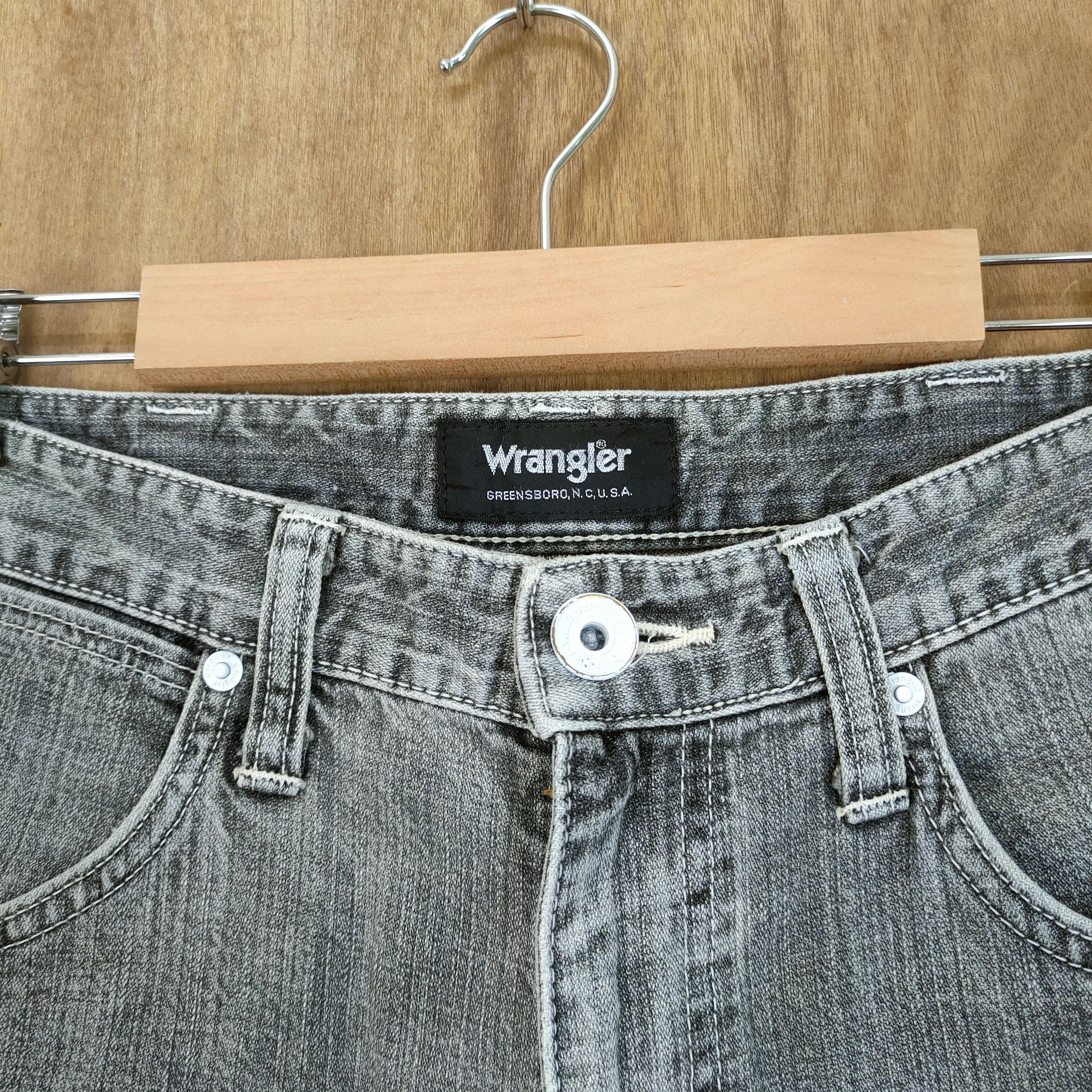 Wrangler VINTAGE WRANGLER FADED BLACK JEANS DENIM PANTS Size US 30 / EU 46 - 5 Thumbnail