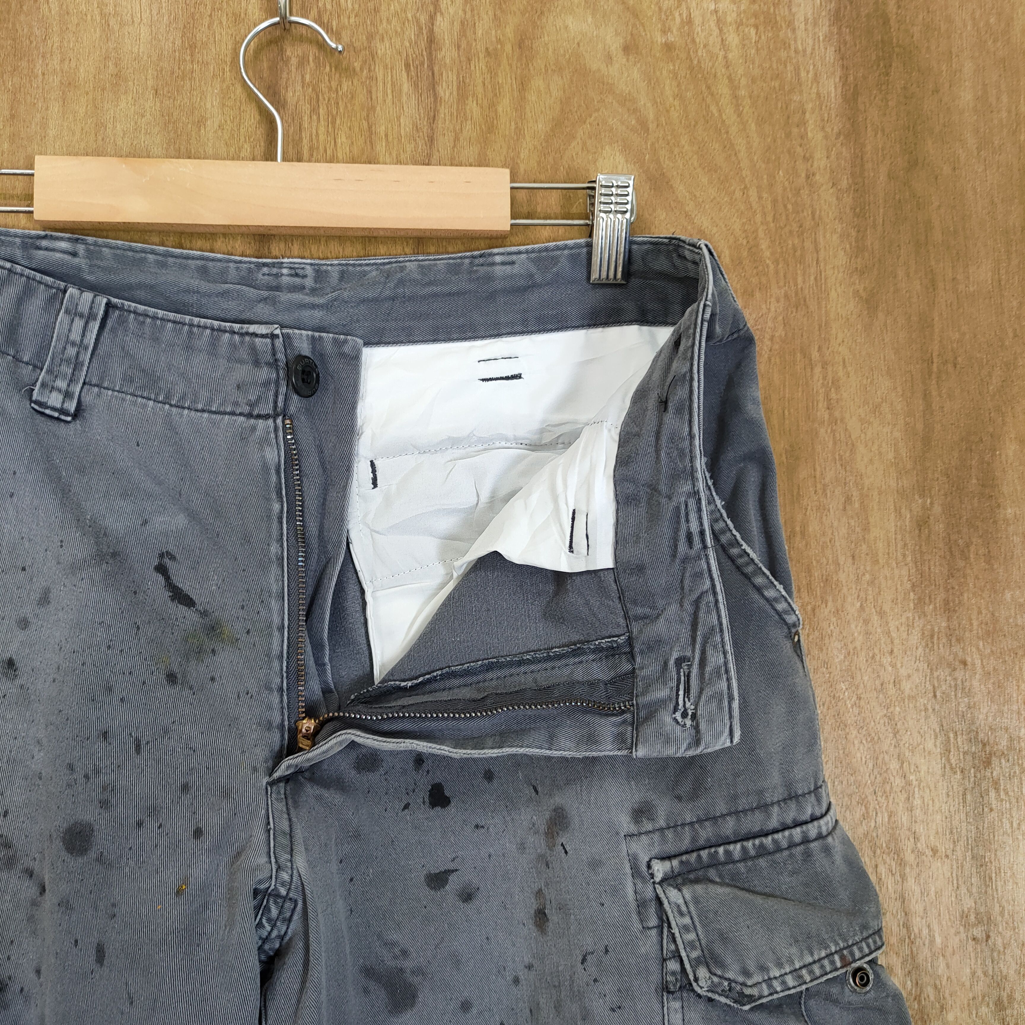 Japanese Brand VINTAGE WORKWEAR FADED CARGO PANTS Size US 30 / EU 46 - 13 Thumbnail