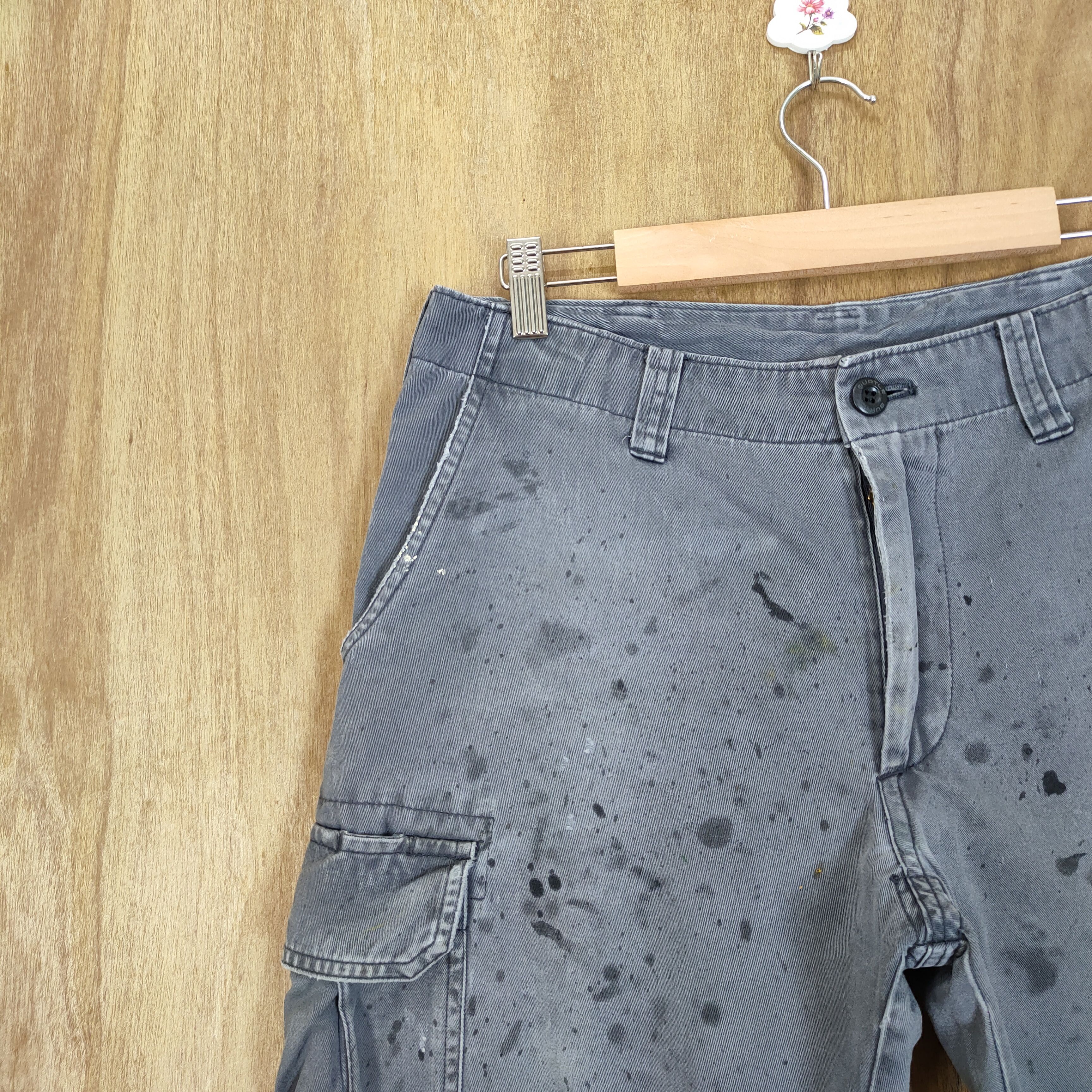 Japanese Brand VINTAGE WORKWEAR FADED CARGO PANTS Size US 30 / EU 46 - 4 Thumbnail