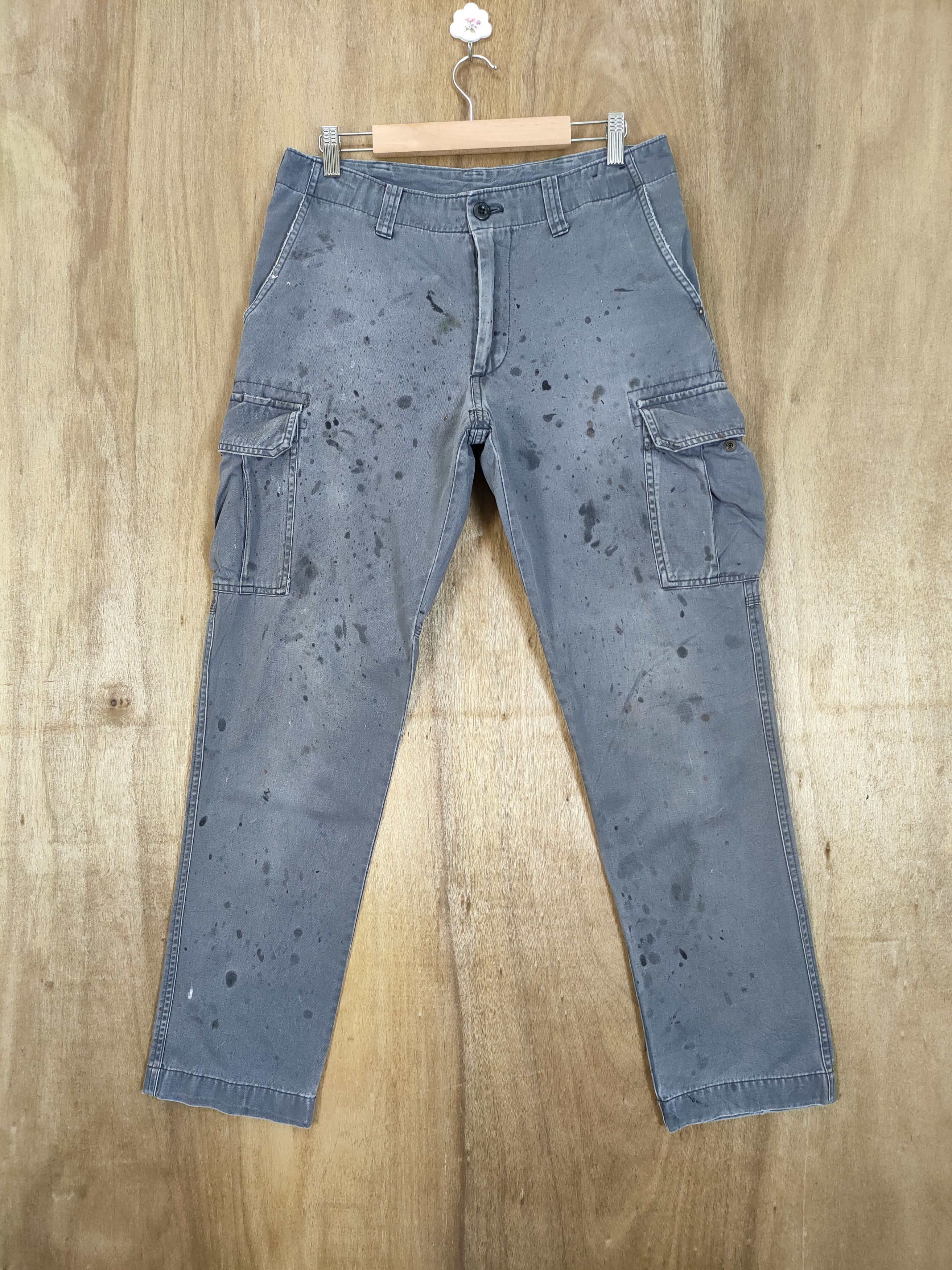 Japanese Brand VINTAGE WORKWEAR FADED CARGO PANTS Size US 30 / EU 46 - 1 Thumbnail