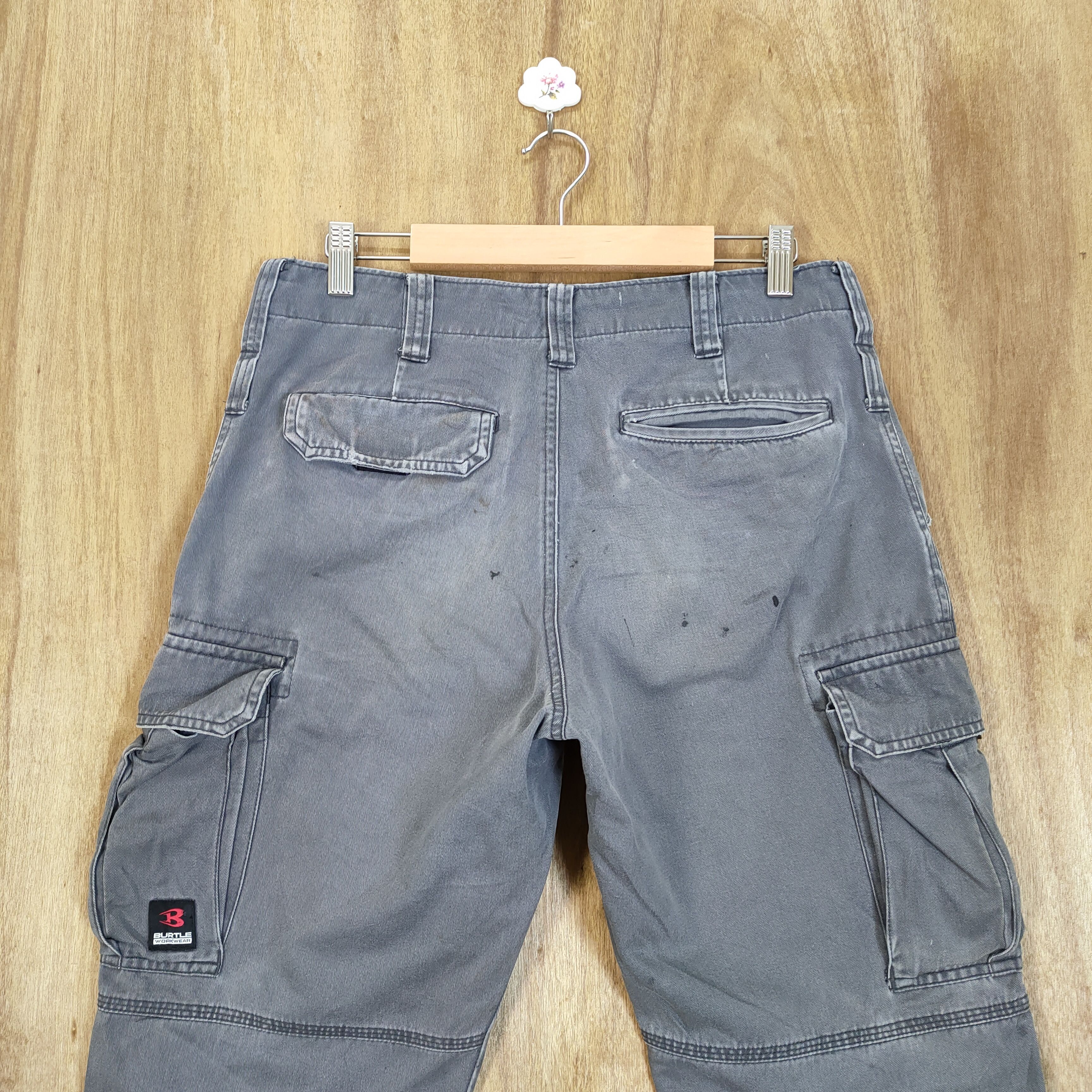 Japanese Brand VINTAGE WORKWEAR FADED CARGO PANTS Size US 30 / EU 46 - 7 Thumbnail
