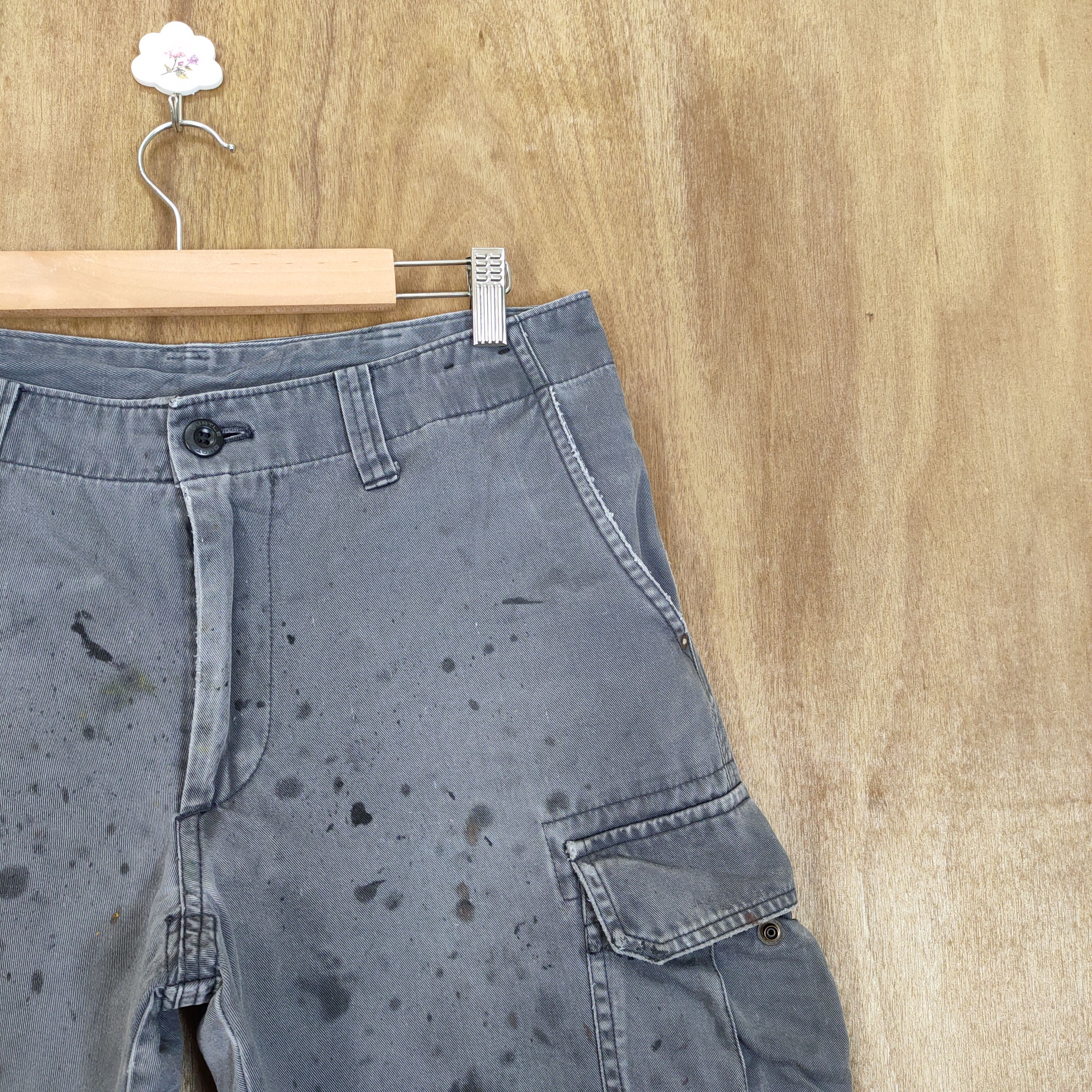Japanese Brand VINTAGE WORKWEAR FADED CARGO PANTS Size US 30 / EU 46 - 5 Thumbnail