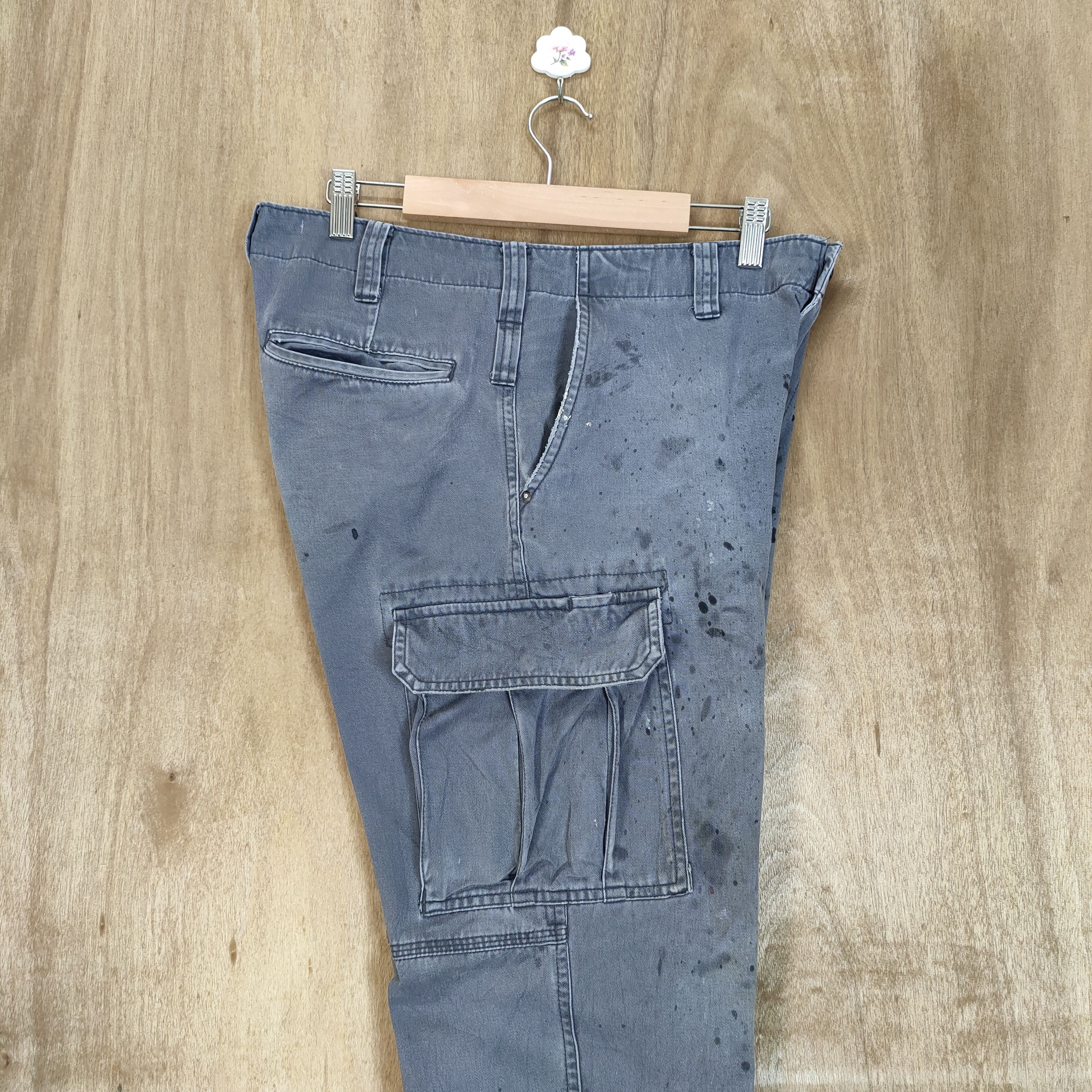 Japanese Brand VINTAGE WORKWEAR FADED CARGO PANTS Size US 30 / EU 46 - 10 Thumbnail