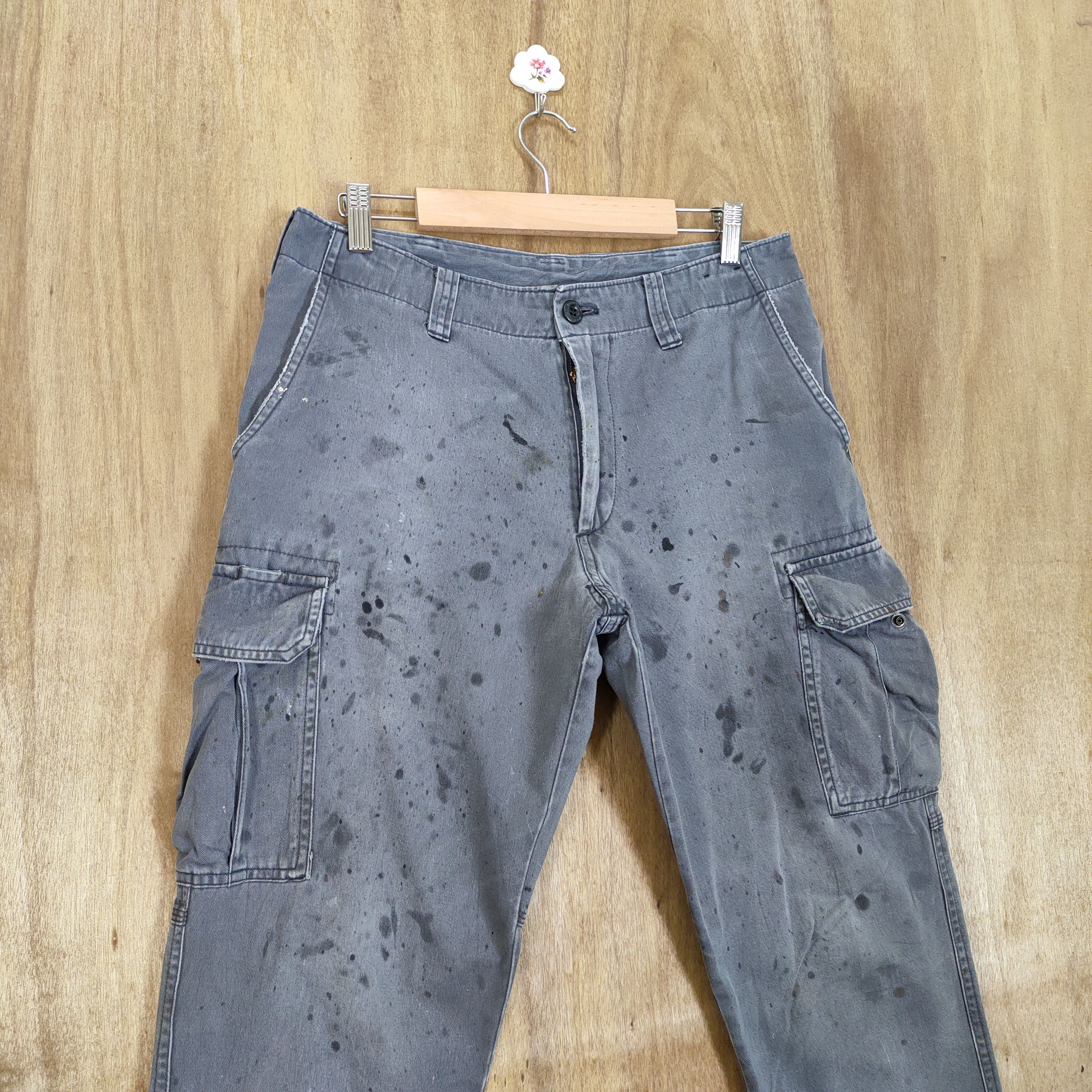 Japanese Brand VINTAGE WORKWEAR FADED CARGO PANTS Size US 30 / EU 46 - 2 Thumbnail