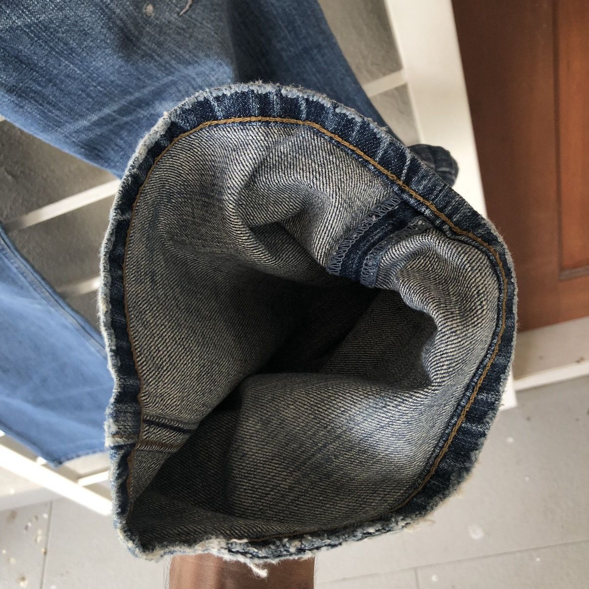 Edition Japan × Japanese Brand Kara Kuri Tamashi emrodery Japanese traditional denim Size US 38 / EU 54 - 11 Thumbnail