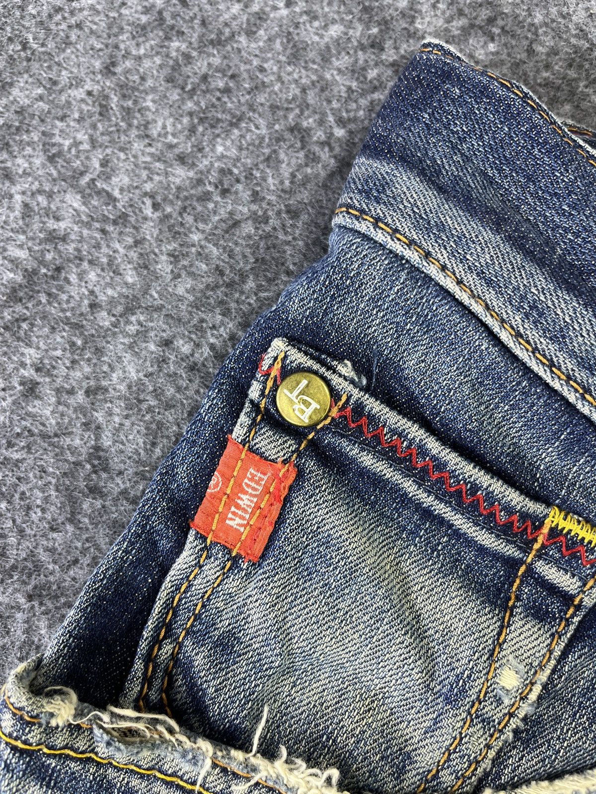 Edwin Edwin Blue Trip Flare Jeans Buckle Back Denim - J786 Size US 34 / EU 50 - 10 Thumbnail