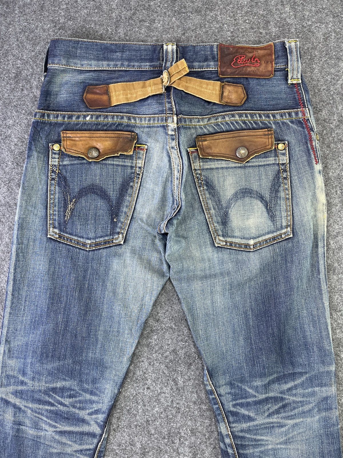 Edwin Edwin Blue Trip Flare Jeans Buckle Back Denim - J786 Size US 34 / EU 50 - 4 Thumbnail