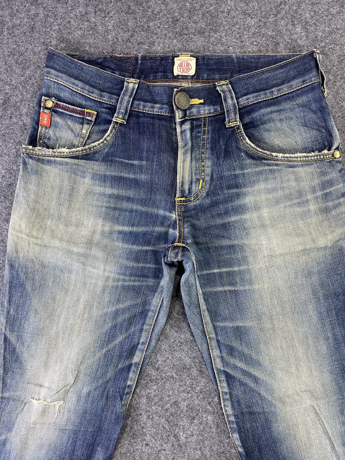 Edwin Edwin Blue Trip Flare Jeans Buckle Back Denim - J786 Size US 34 / EU 50 - 3 Thumbnail