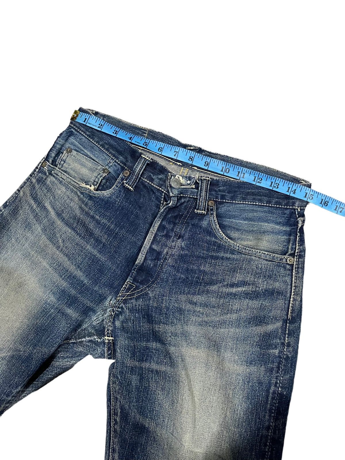 Eternal Vintage Eternal Distressed Selvedge Flarer Denim Jeans Size US 30 / EU 46 - 16 Thumbnail