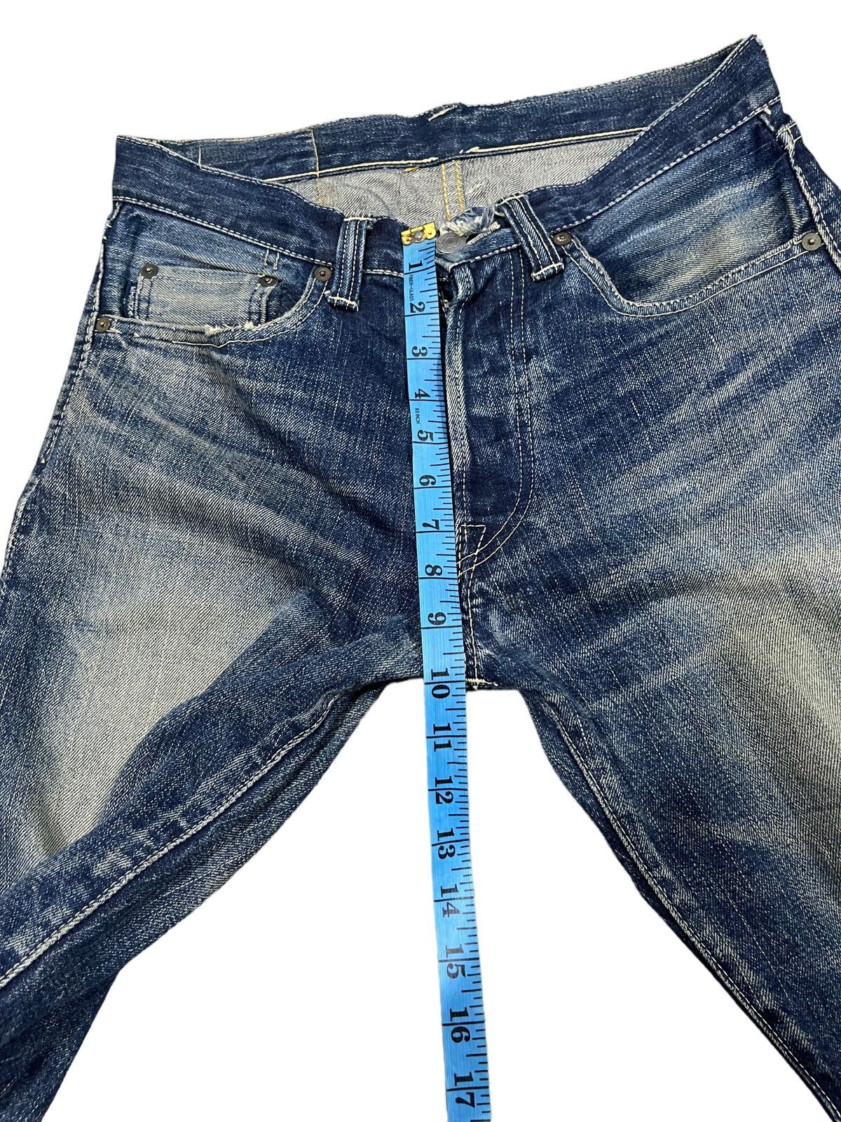 Eternal Vintage Eternal Distressed Selvedge Flarer Denim Jeans Size US 30 / EU 46 - 17 Thumbnail