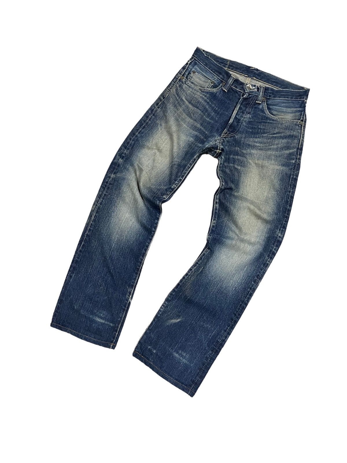 Eternal Vintage Eternal Distressed Selvedge Flarer Denim Jeans Size US 30 / EU 46 - 2 Thumbnail