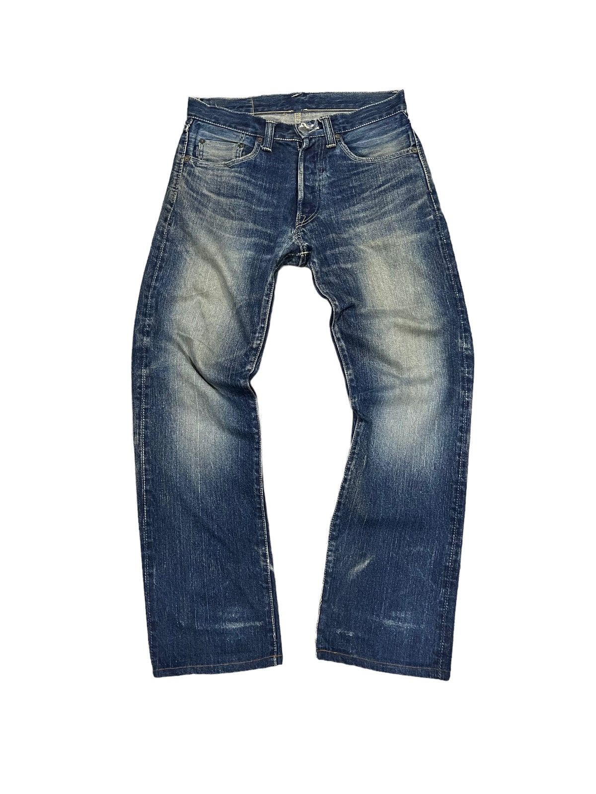 Eternal Vintage Eternal Distressed Selvedge Flarer Denim Jeans Size US 30 / EU 46 - 1 Thumbnail