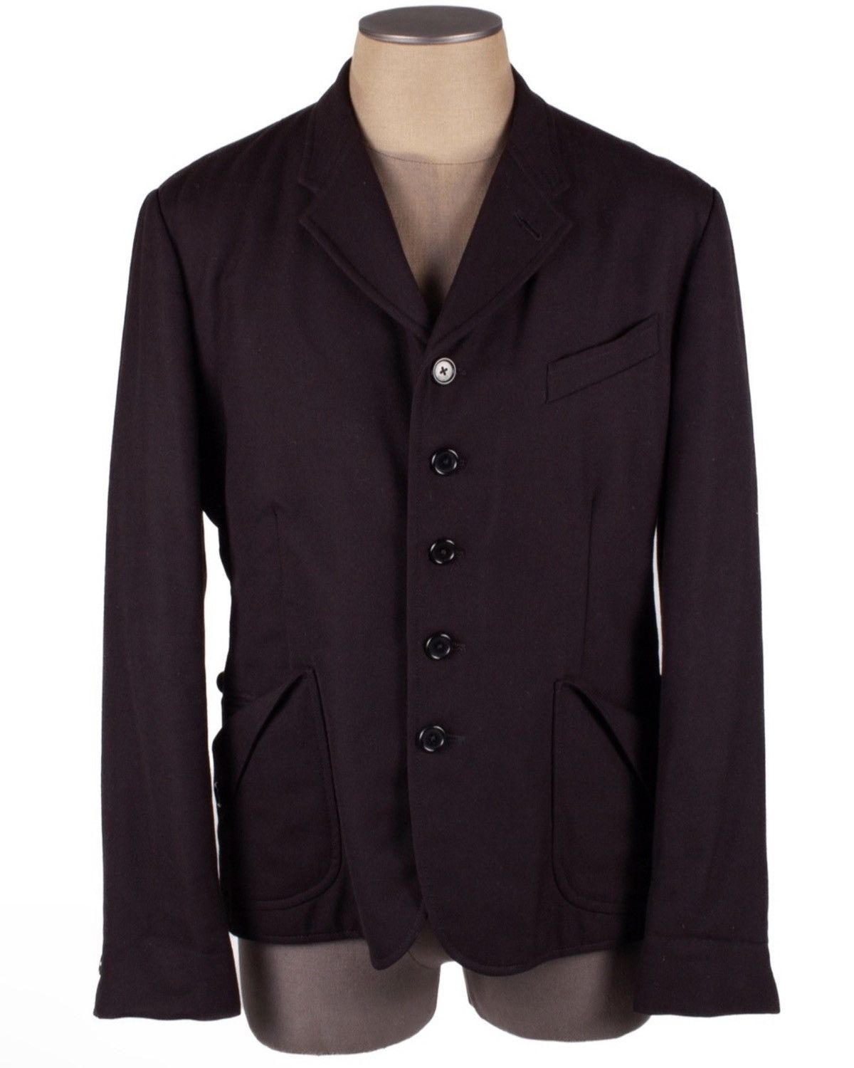 image of Paul Smith Black Wool 5-Button Jacket, Men's (Size XL)