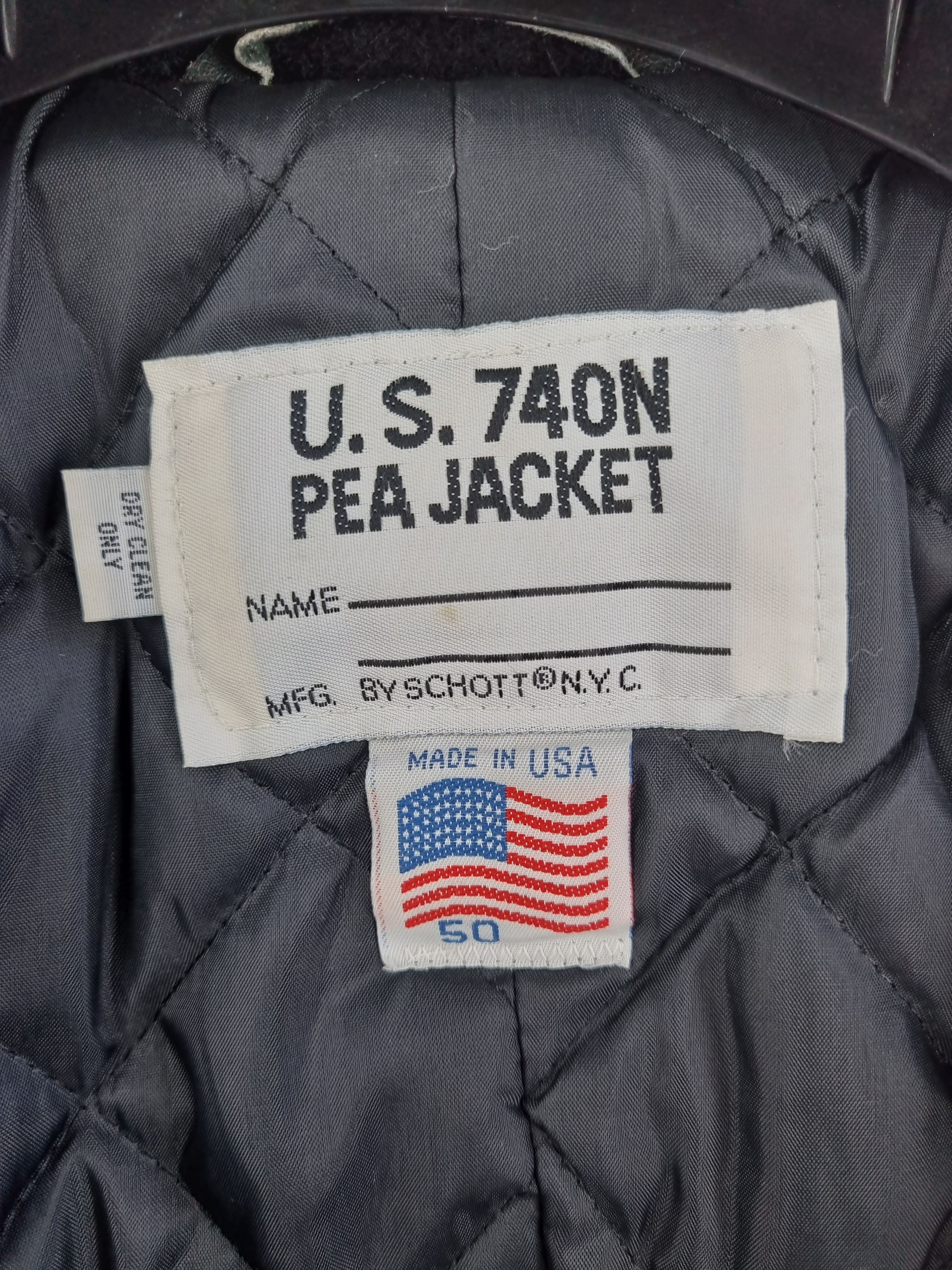 Schott × Vintage US 740N Schott NYC made in USA Heavy Marine Coat Size US M / EU 48-50 / 2 - 8 Thumbnail