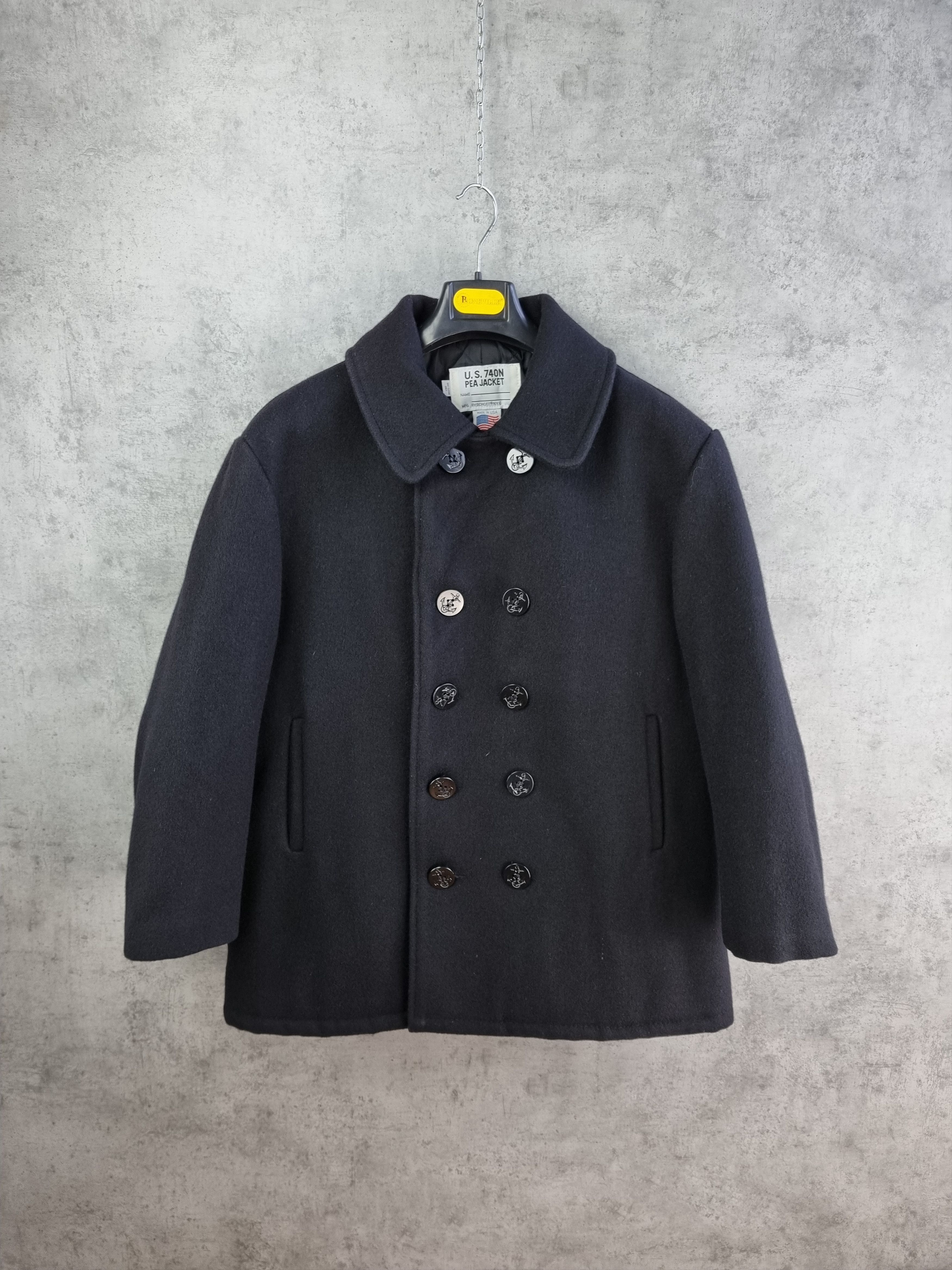 Schott × Vintage US 740N Schott NYC made in USA Heavy Marine Coat Size US M / EU 48-50 / 2 - 3 Thumbnail