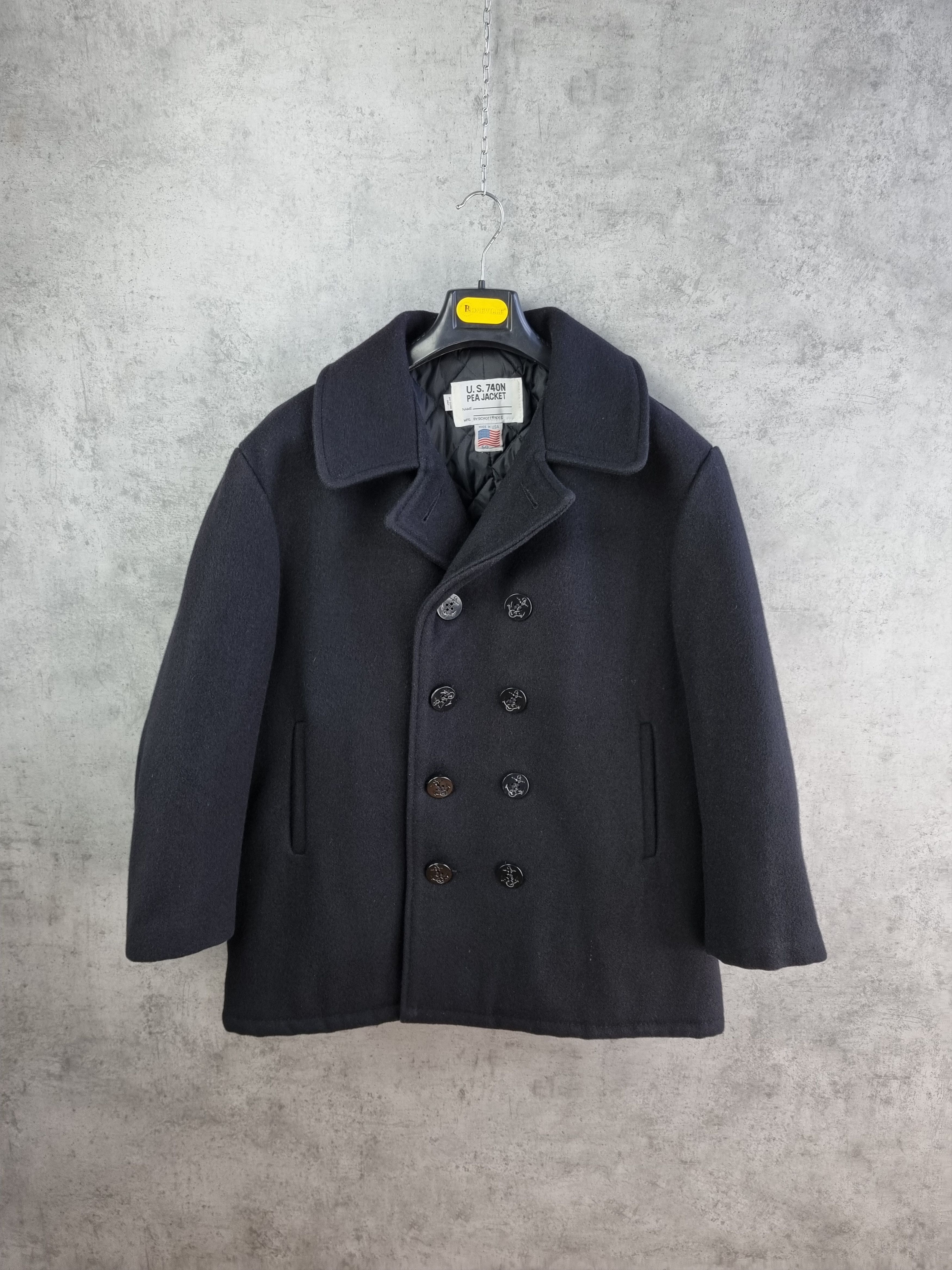 Schott × Vintage US 740N Schott NYC made in USA Heavy Marine Coat Size US M / EU 48-50 / 2 - 2 Thumbnail