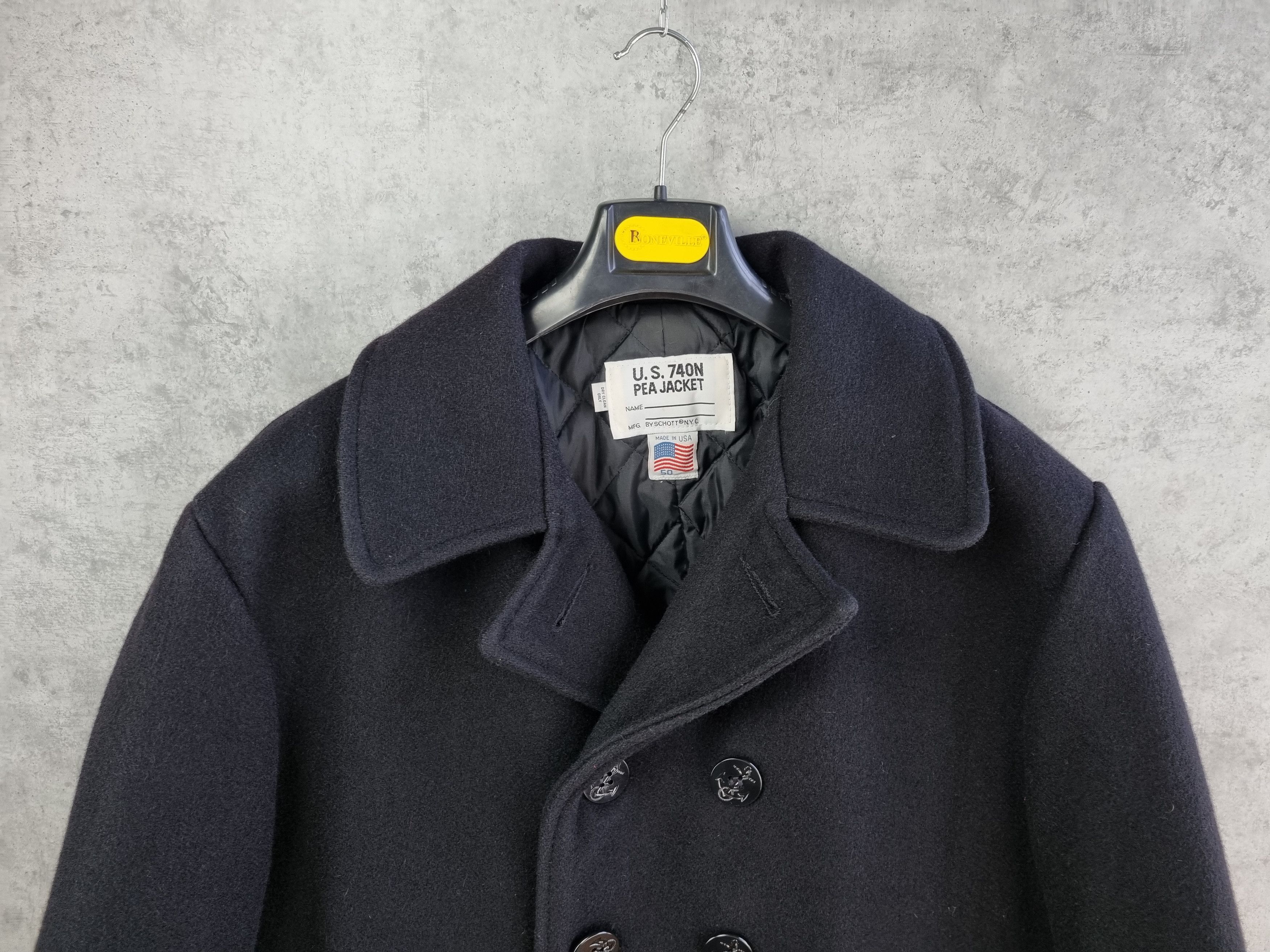Schott × Vintage US 740N Schott NYC made in USA Heavy Marine Coat Size US M / EU 48-50 / 2 - 6 Thumbnail