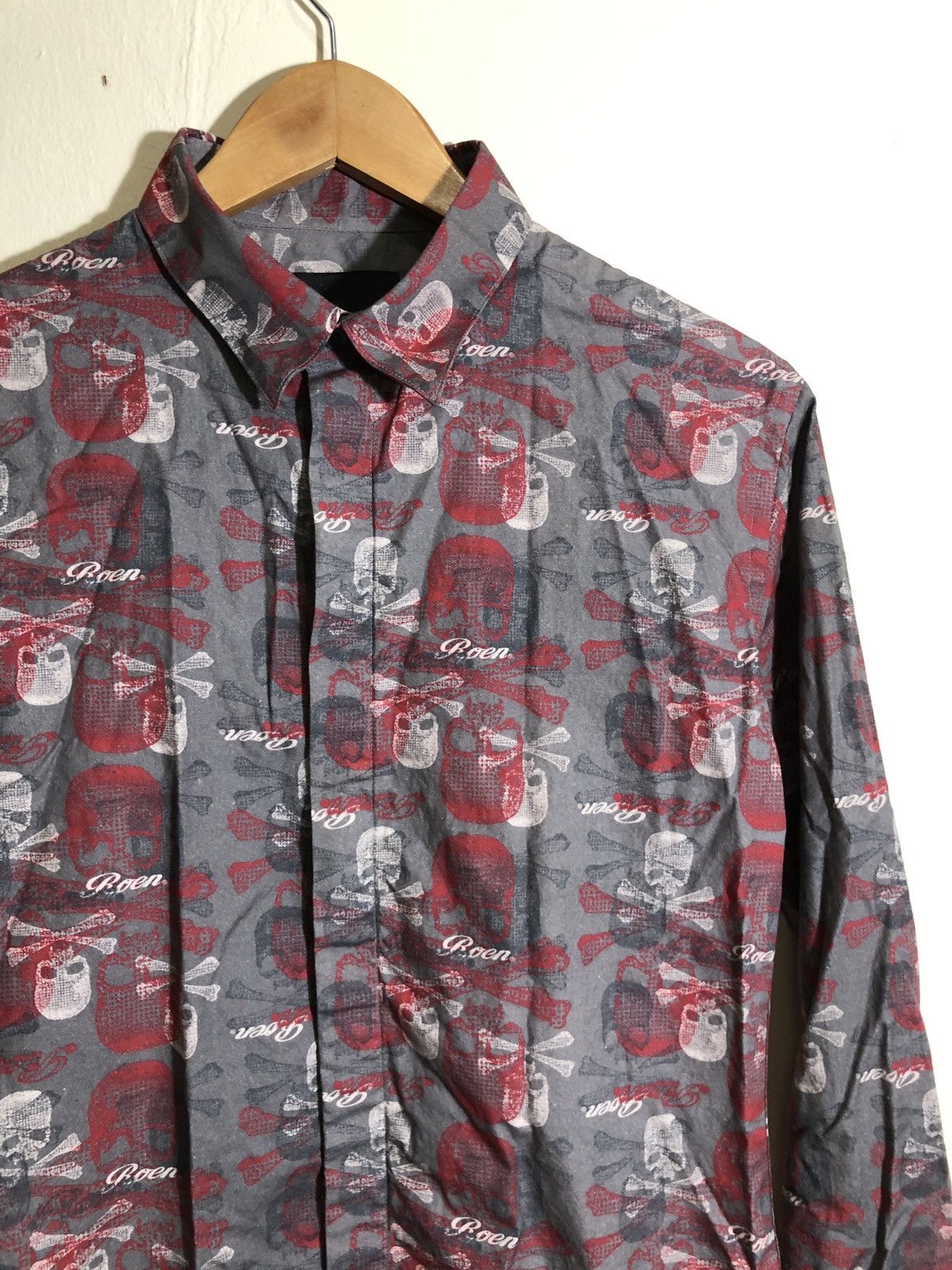 Japanese Brand × Roen Roen Semantic Design Skull All over shirt Size US M / EU 48-50 / 2 - 2 Thumbnail