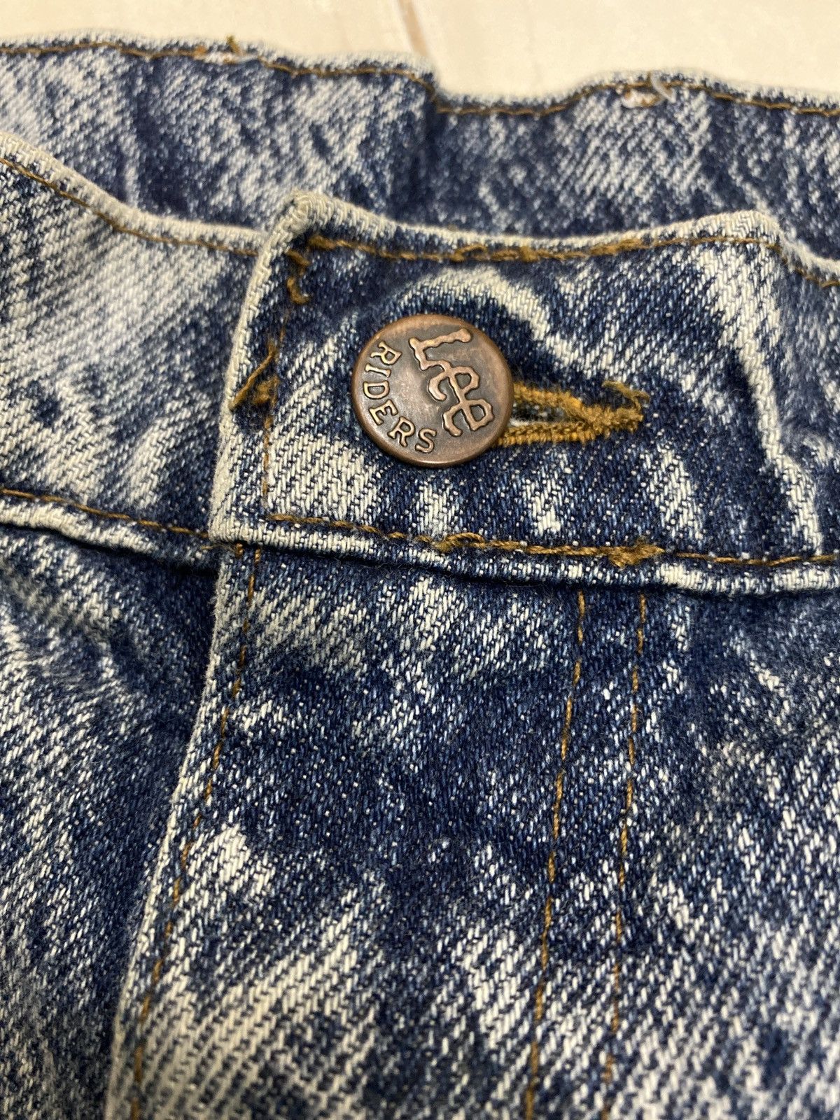 Lee × Vintage 🔥RARE🔥VINTAGE 80’s LEE MADE USA DISTRESSED DENIM Size US 32 / EU 48 - 15 Thumbnail
