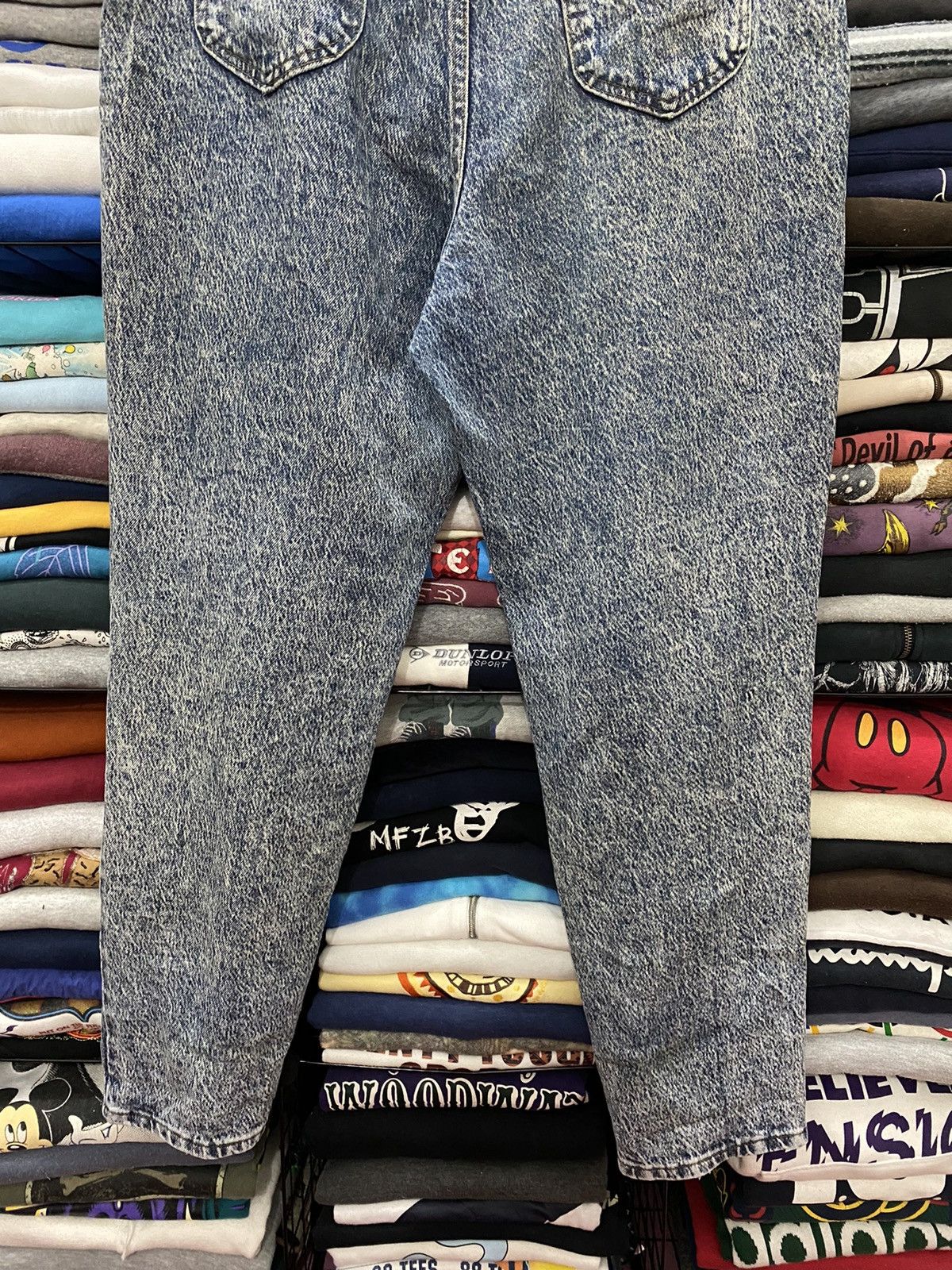 Lee × Vintage 🔥RARE🔥VINTAGE 80’s LEE MADE USA DISTRESSED DENIM Size US 32 / EU 48 - 8 Thumbnail