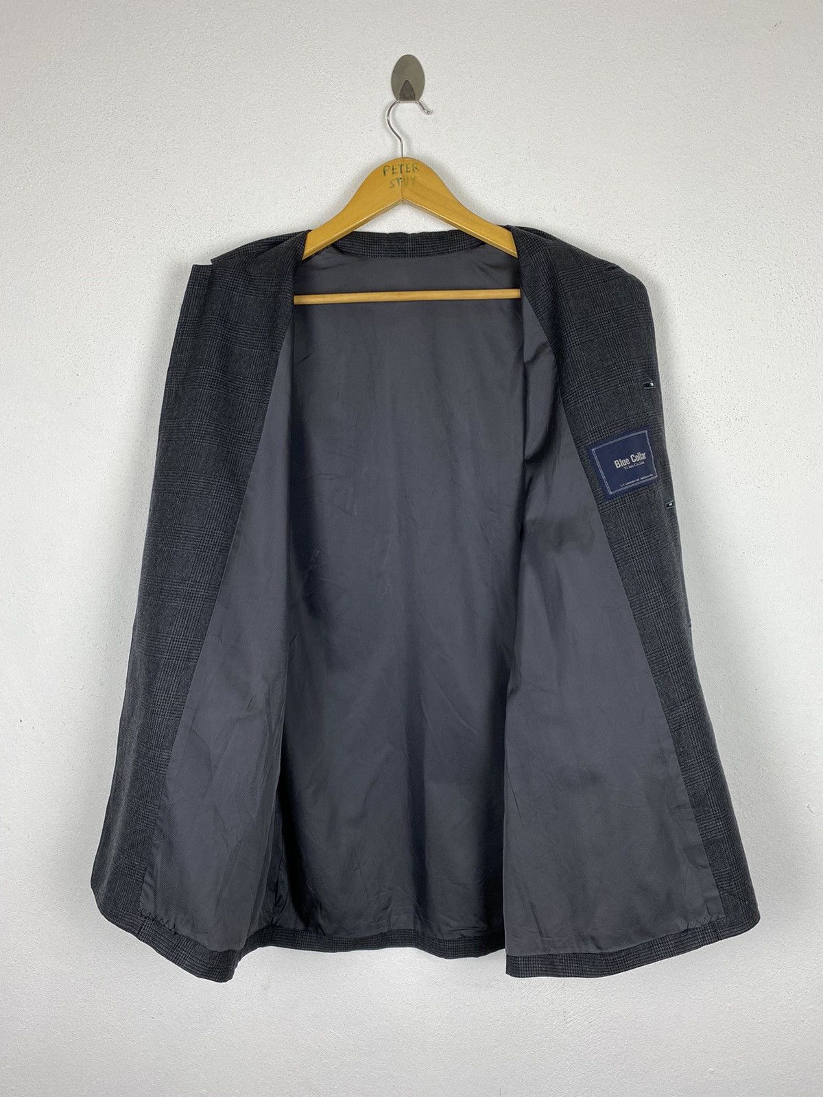 Designer × Y's × Yohji Yamamoto 🔥CF-J13-114 Blue Collar Y’s Bis Button Up Jacket-GK23 Size US L / EU 52-54 / 3 - 4 Thumbnail