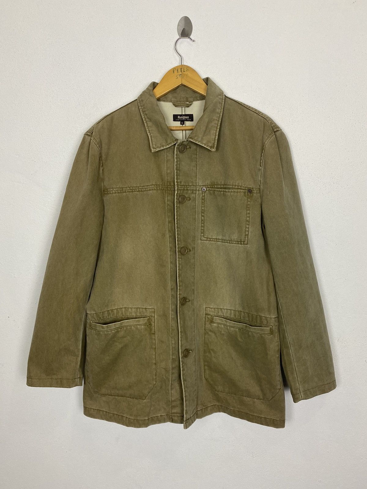 Japanese Brand × Other MANIGANCE COMFORTABLE WEAR GREEN JACKET Size US L / EU 52-54 / 3 - 2 Thumbnail