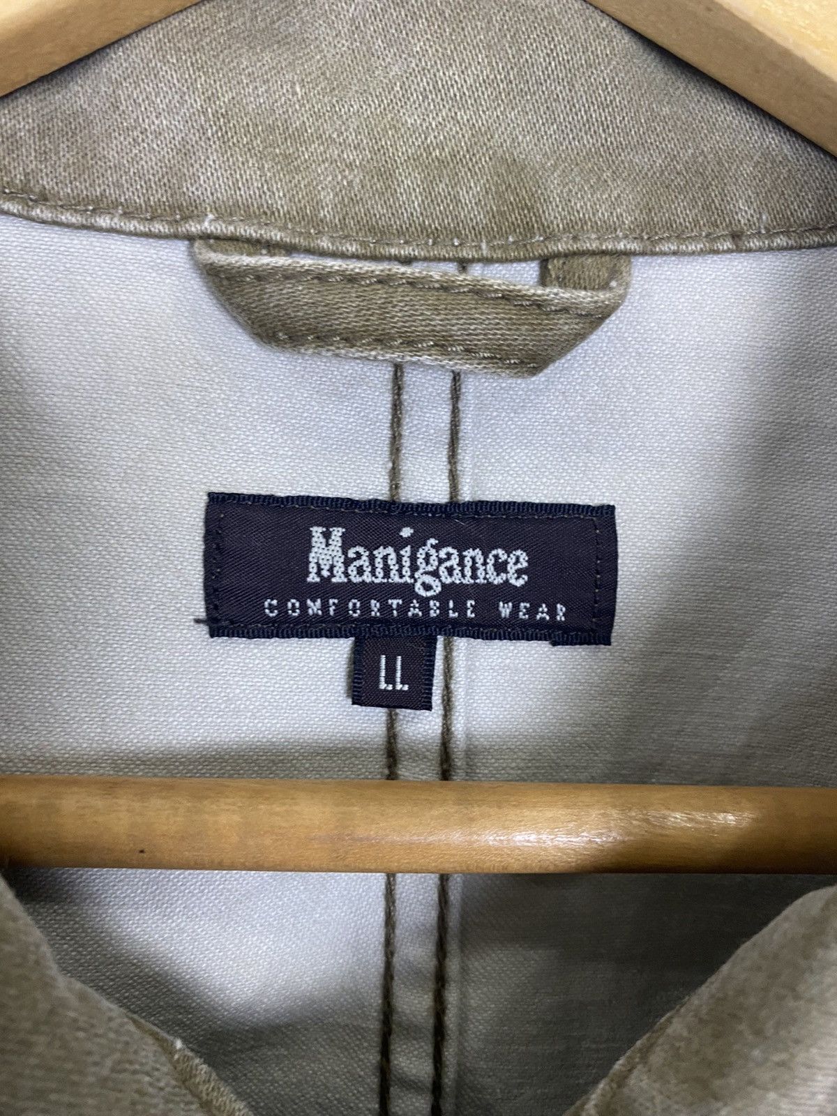 Japanese Brand × Other MANIGANCE COMFORTABLE WEAR GREEN JACKET Size US L / EU 52-54 / 3 - 7 Thumbnail