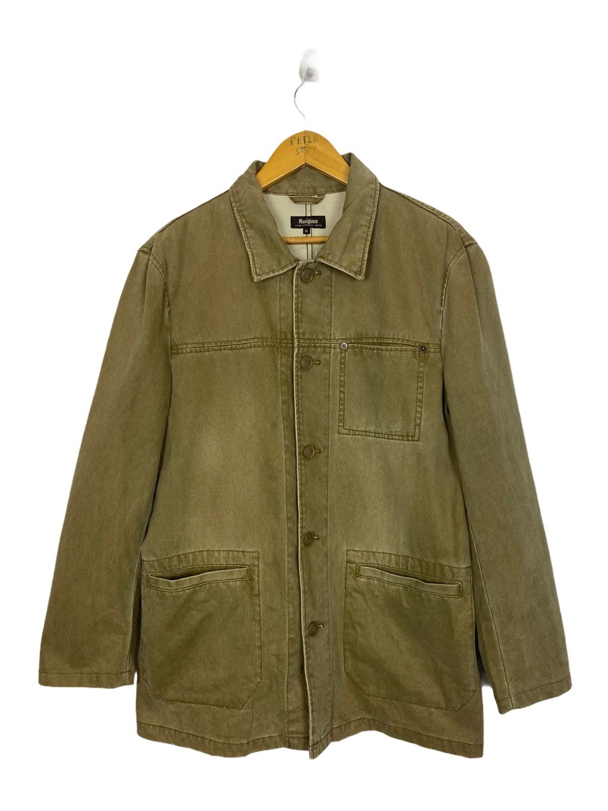 Japanese Brand × Other MANIGANCE COMFORTABLE WEAR GREEN JACKET Size US L / EU 52-54 / 3 - 1 Thumbnail