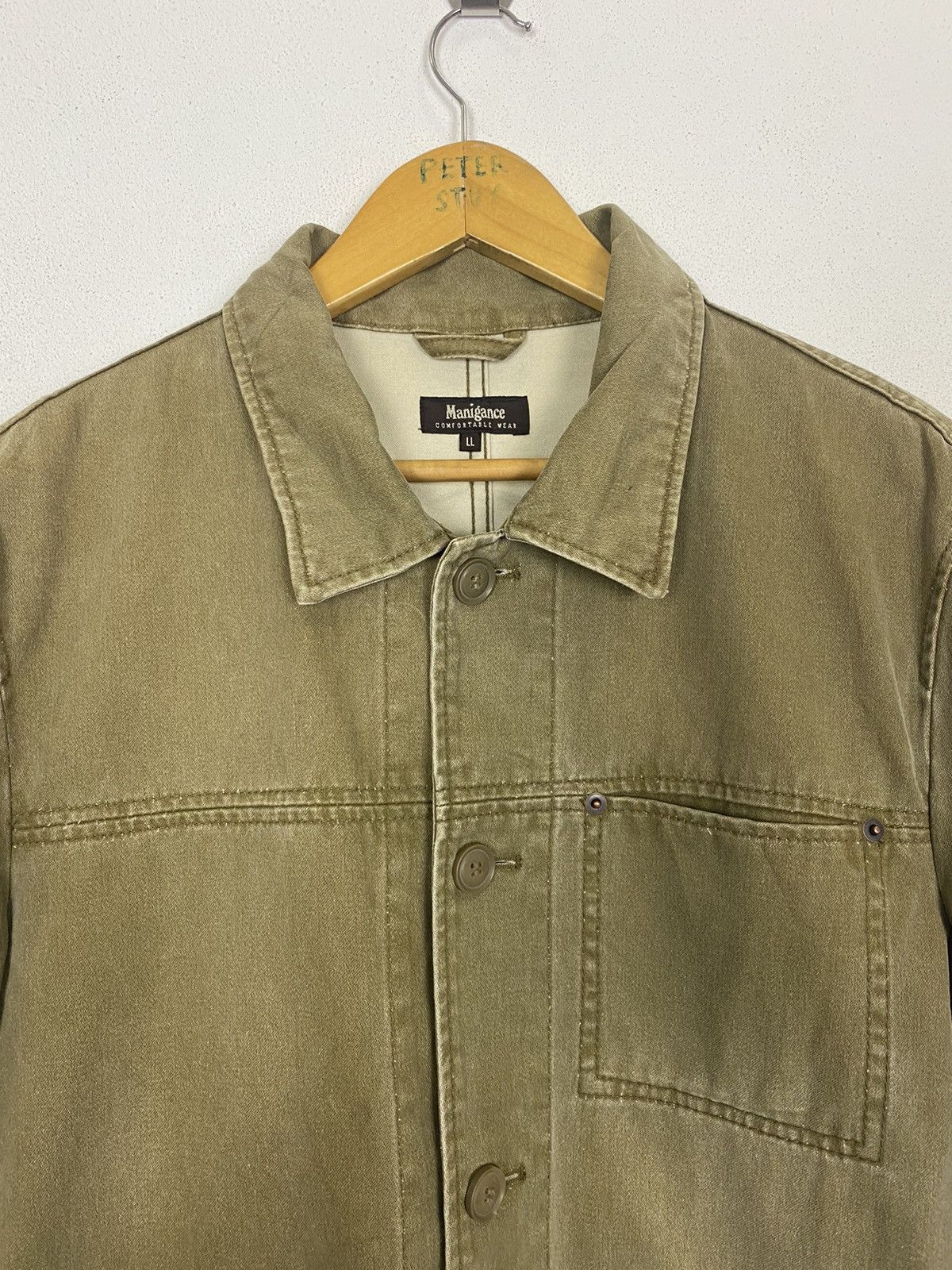 Japanese Brand × Other MANIGANCE COMFORTABLE WEAR GREEN JACKET Size US L / EU 52-54 / 3 - 5 Thumbnail