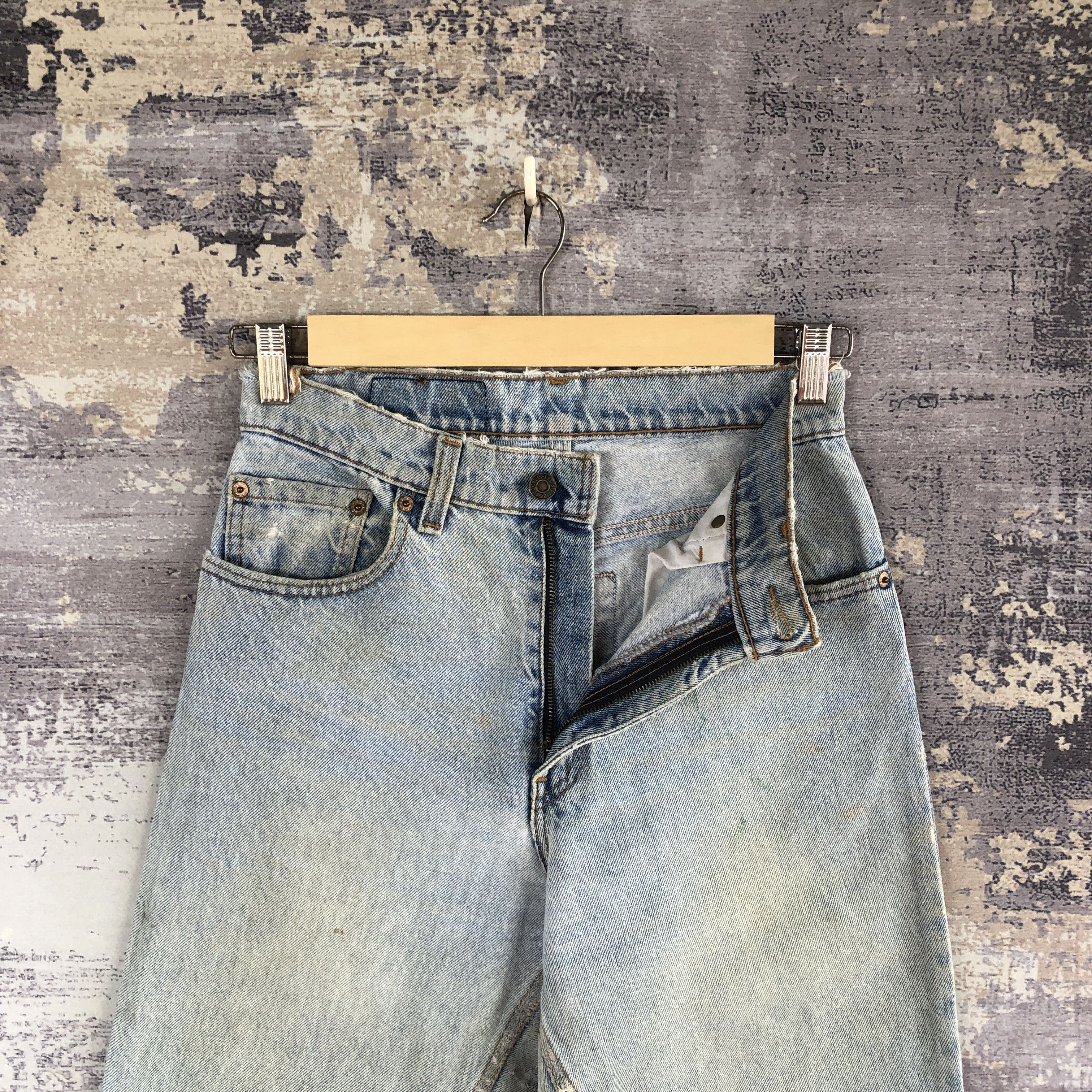 Levi's × Vintage Vintage Distressed 90s Levi's 550 Sun Faded Jeans Denim Size 26" / US 2 / IT 38 - 6 Thumbnail
