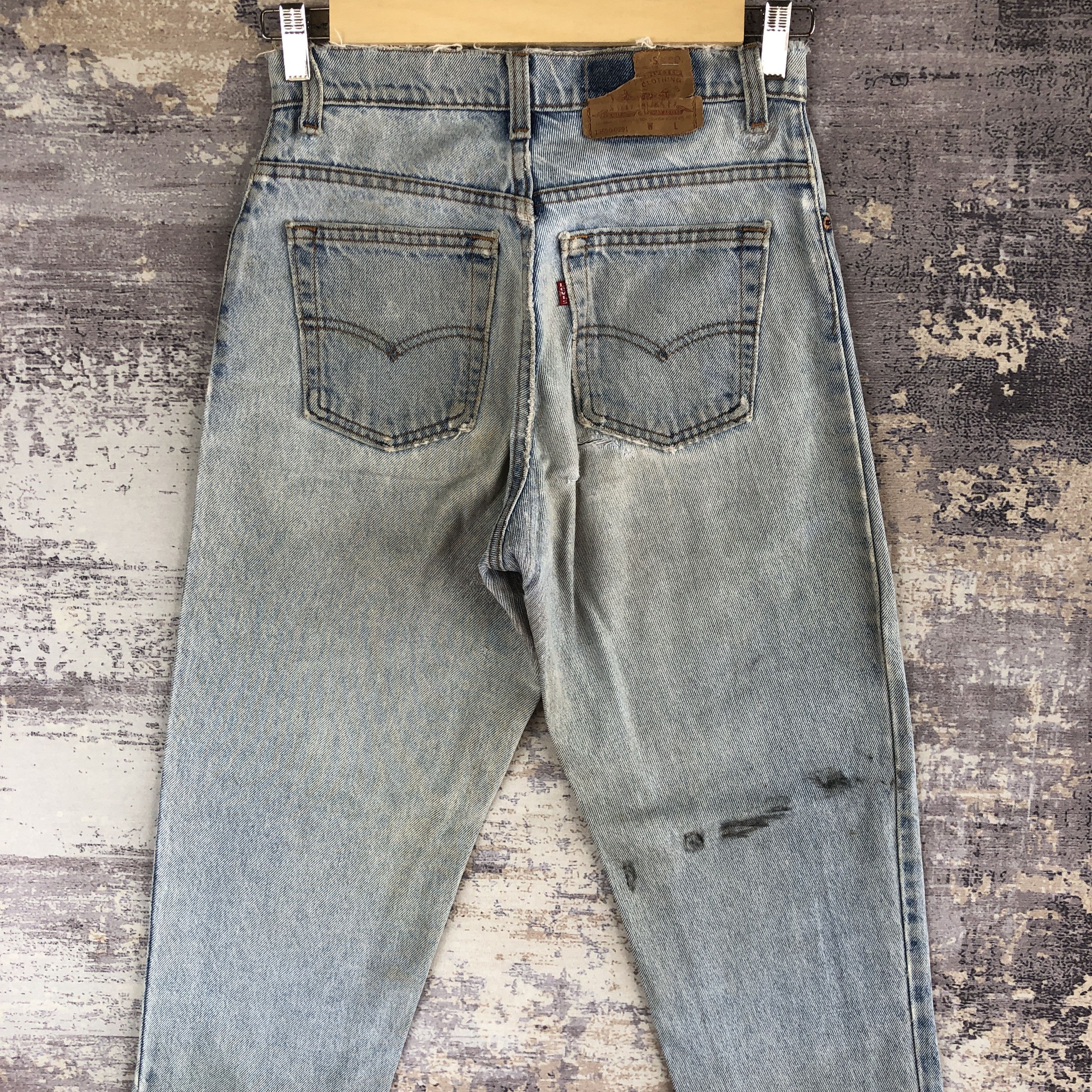Levi's × Vintage Vintage Distressed 90s Levi's 550 Sun Faded Jeans Denim Size 26" / US 2 / IT 38 - 4 Thumbnail