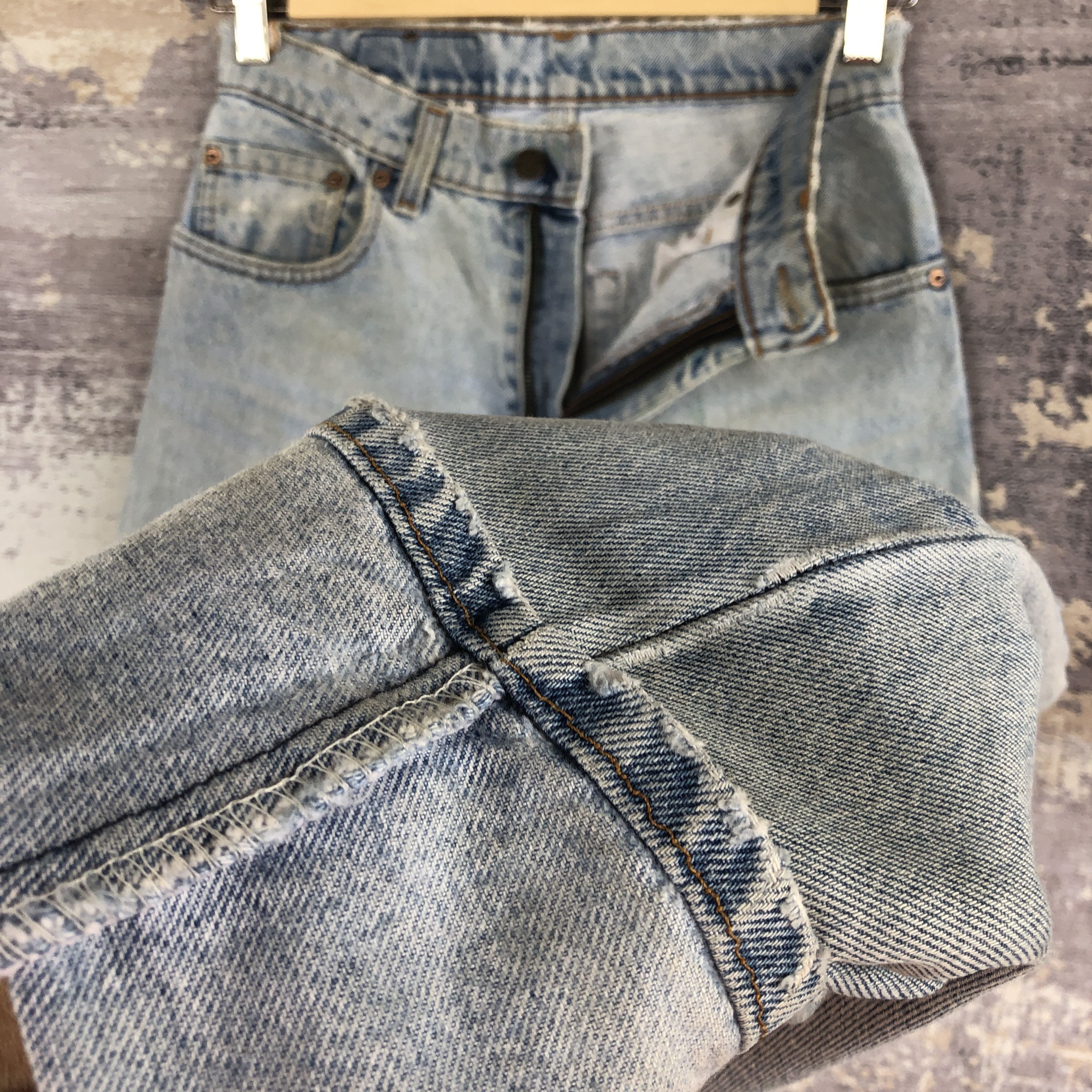 Levi's × Vintage Vintage Distressed 90s Levi's 550 Sun Faded Jeans Denim Size 26" / US 2 / IT 38 - 8 Thumbnail