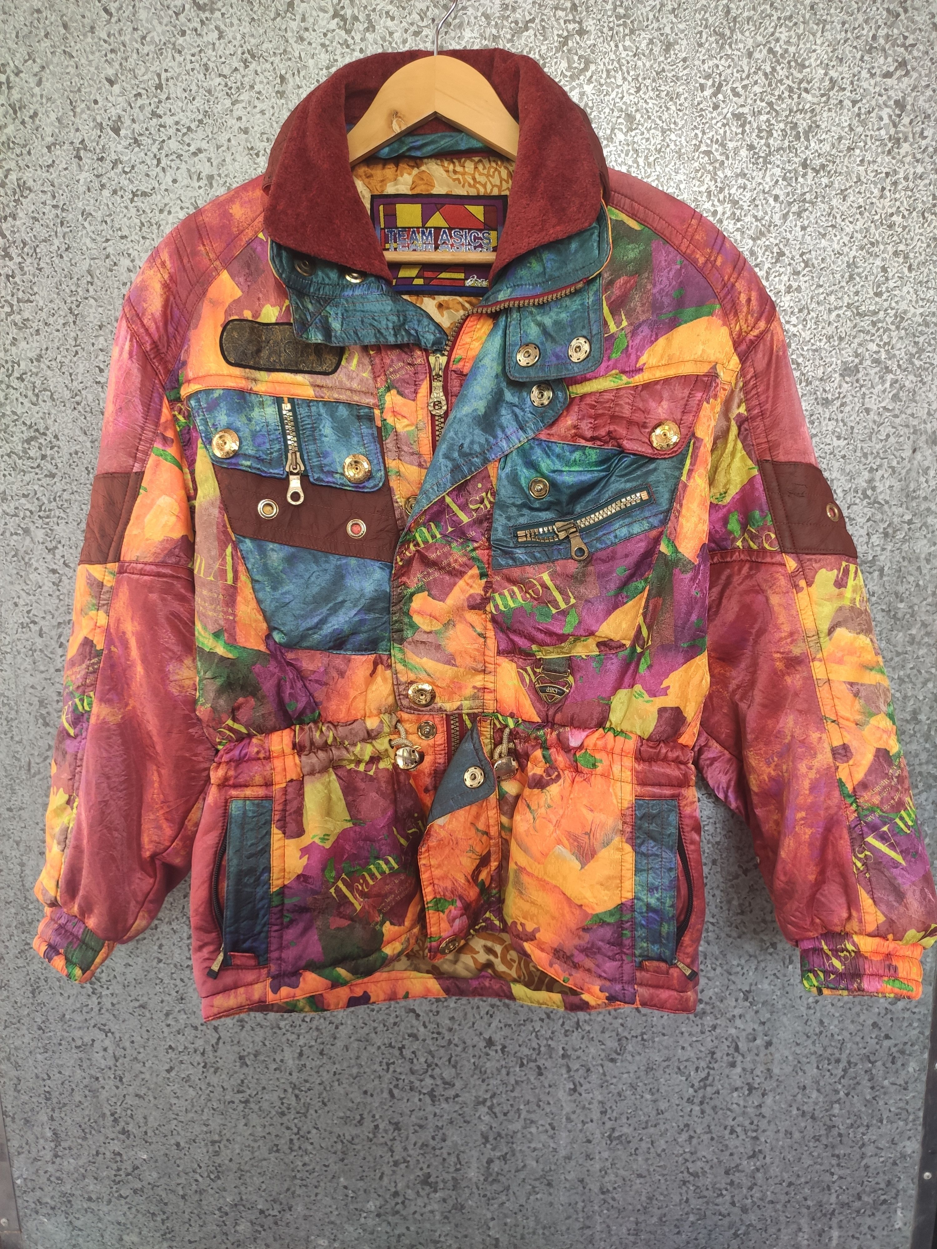 Asics Vintage 90s Vintage Asics jacket ski bombers Size US M / EU 48-50 / 2 - 1 Thumbnail