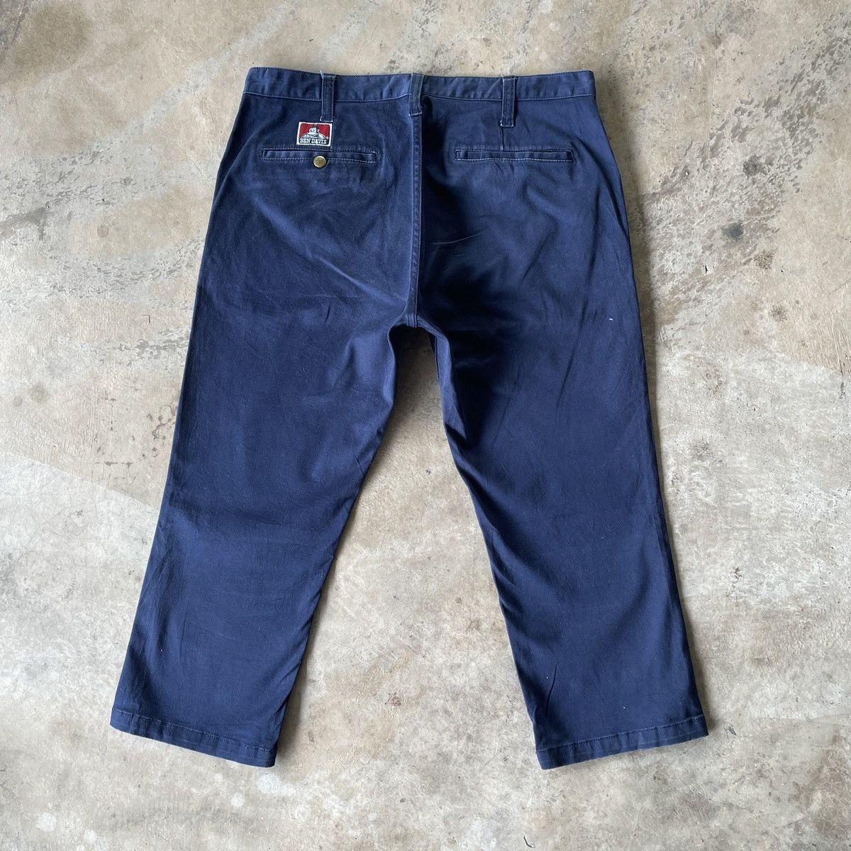 Ben Davis Vintage Ben Davis Faded Blue Crops Trousers Casusal Pants Size US 34 / EU 50 - 12 Thumbnail