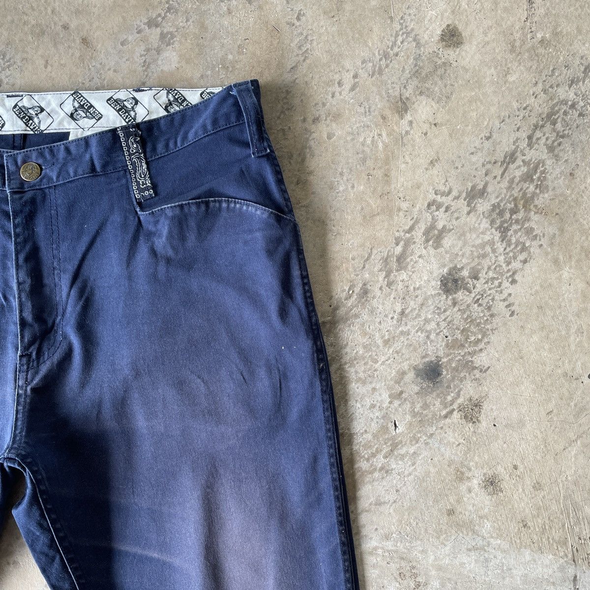 Ben Davis Vintage Ben Davis Faded Blue Crops Trousers Casusal Pants Size US 34 / EU 50 - 6 Thumbnail