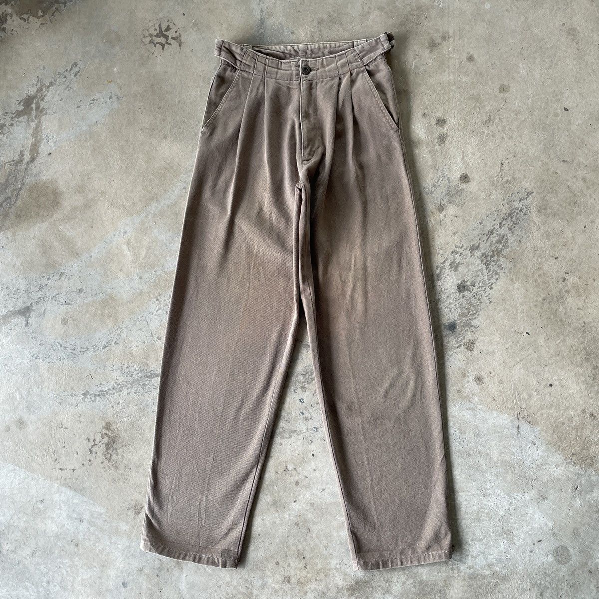 Japanese Brand W27💥 Japanese Vintage Buckle Faded Trousers Casual Pants Size US 27 - 2 Thumbnail