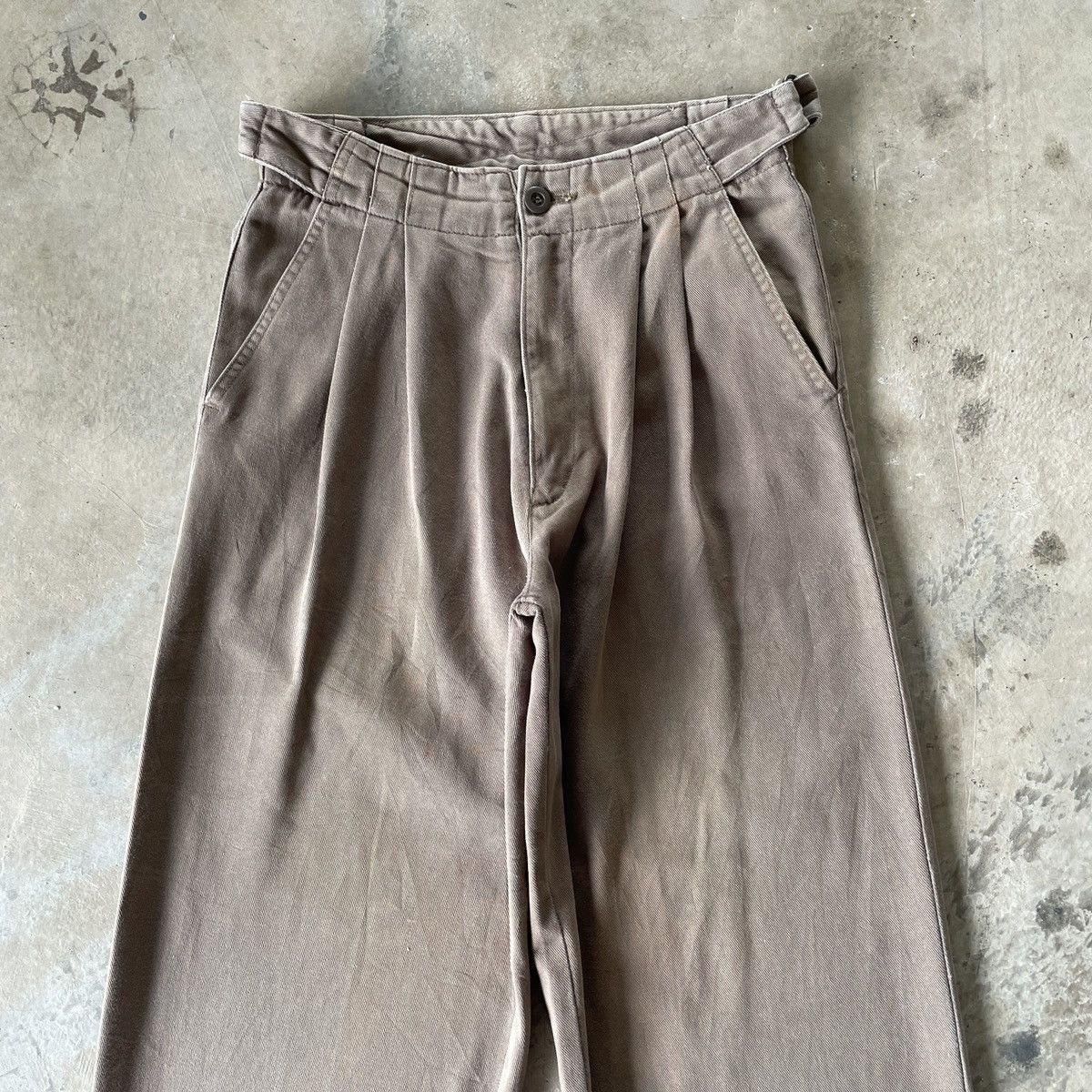Japanese Brand W27💥 Japanese Vintage Buckle Faded Trousers Casual Pants Size US 27 - 3 Thumbnail