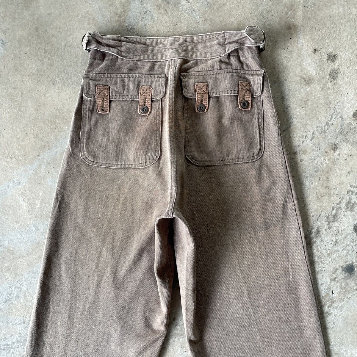 Japanese Brand W27💥 Japanese Vintage Buckle Faded Trousers Casual Pants Size US 27 - 12 Thumbnail