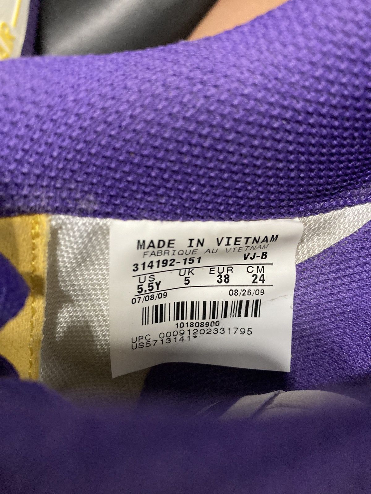Nike Air Force 1 Low 2009 “Kobe Bryant” GS Size US 5.5 / EU 38 - 8 Thumbnail