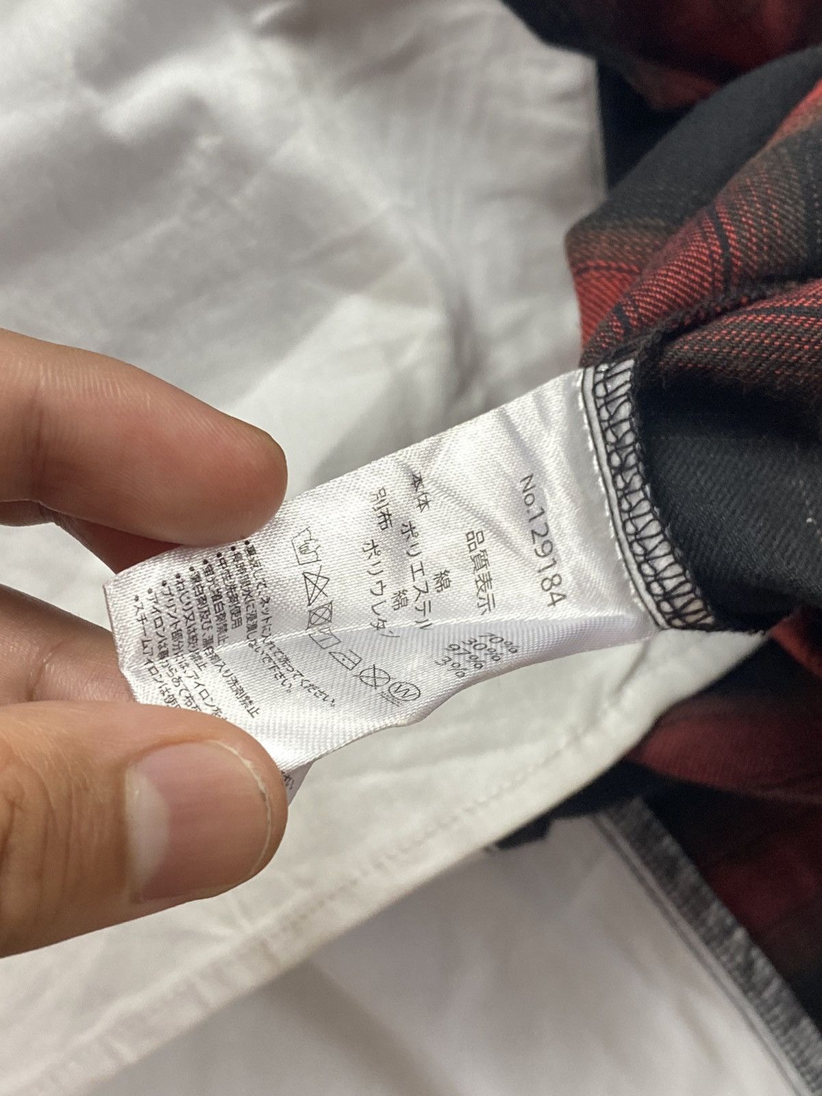 Japanese Brand 2000s Rovtski - Hybrid Poem & Checkered Long Button Shirt Size US L / EU 52-54 / 3 - 6 Thumbnail