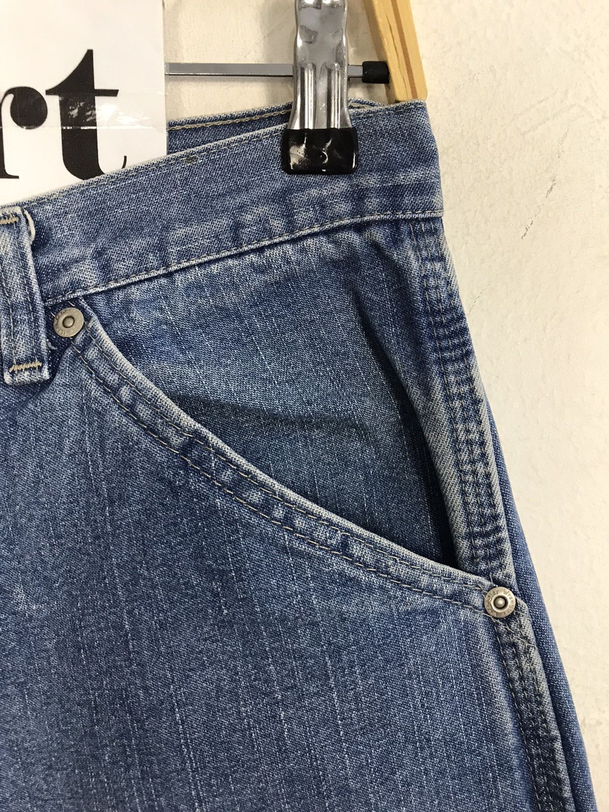 Vintage × Wrangler Vintage Wrangler Carpenter Workwear Denim Jeans Size US 30 / EU 46 - 5 Thumbnail