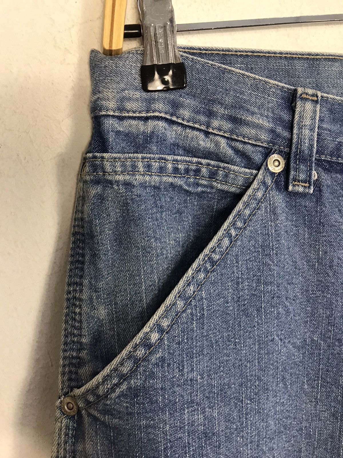 Vintage × Wrangler Vintage Wrangler Carpenter Workwear Denim Jeans Size US 30 / EU 46 - 8 Thumbnail