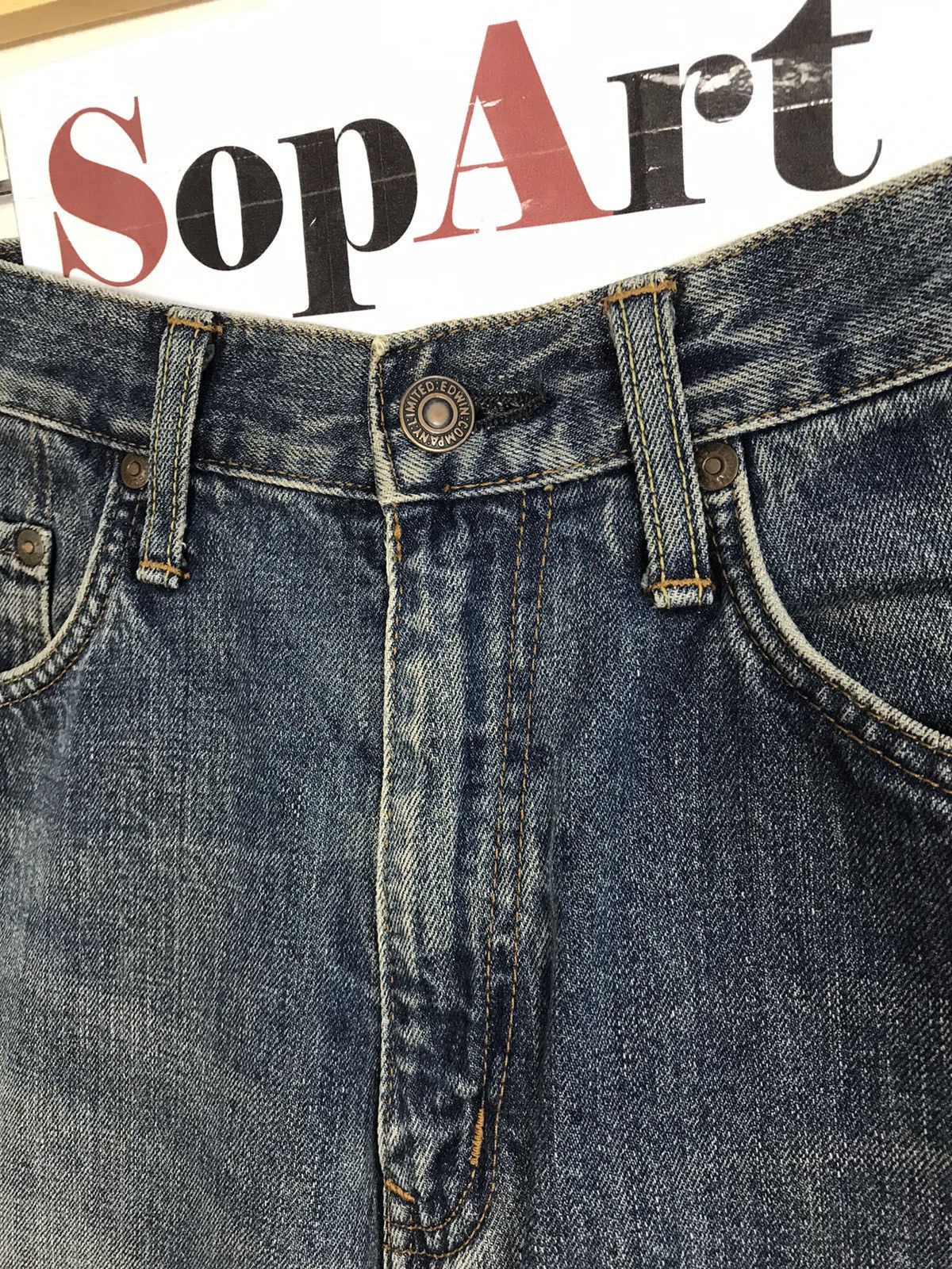 Edwin × Vintage Vintage Edwin Zipper Denim Jeans Style Size US 29 - 6 Thumbnail