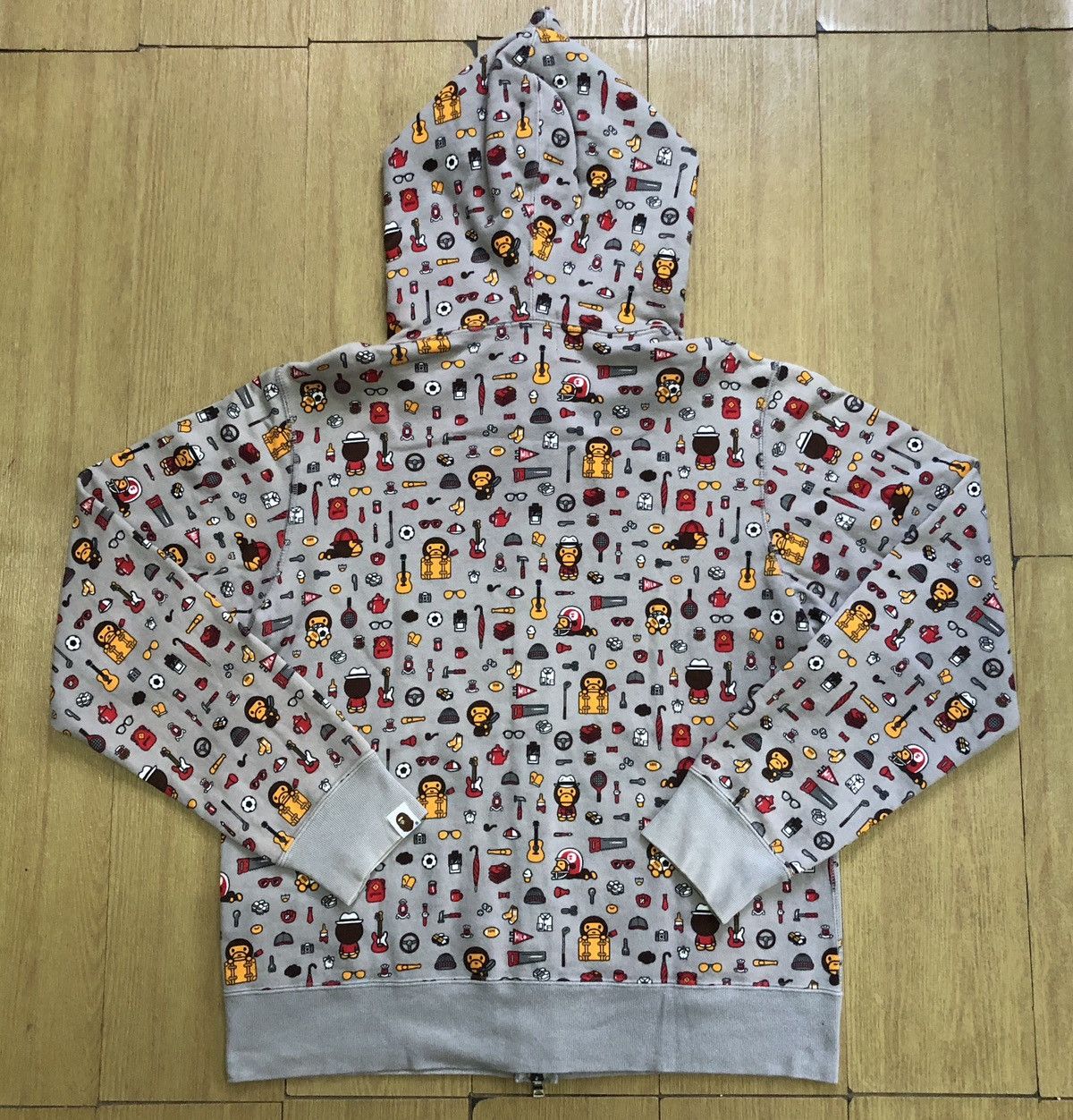 Bape Baby Milo Full Zip Hoodie Size US M / EU 48-50 / 2 - 2 Thumbnail